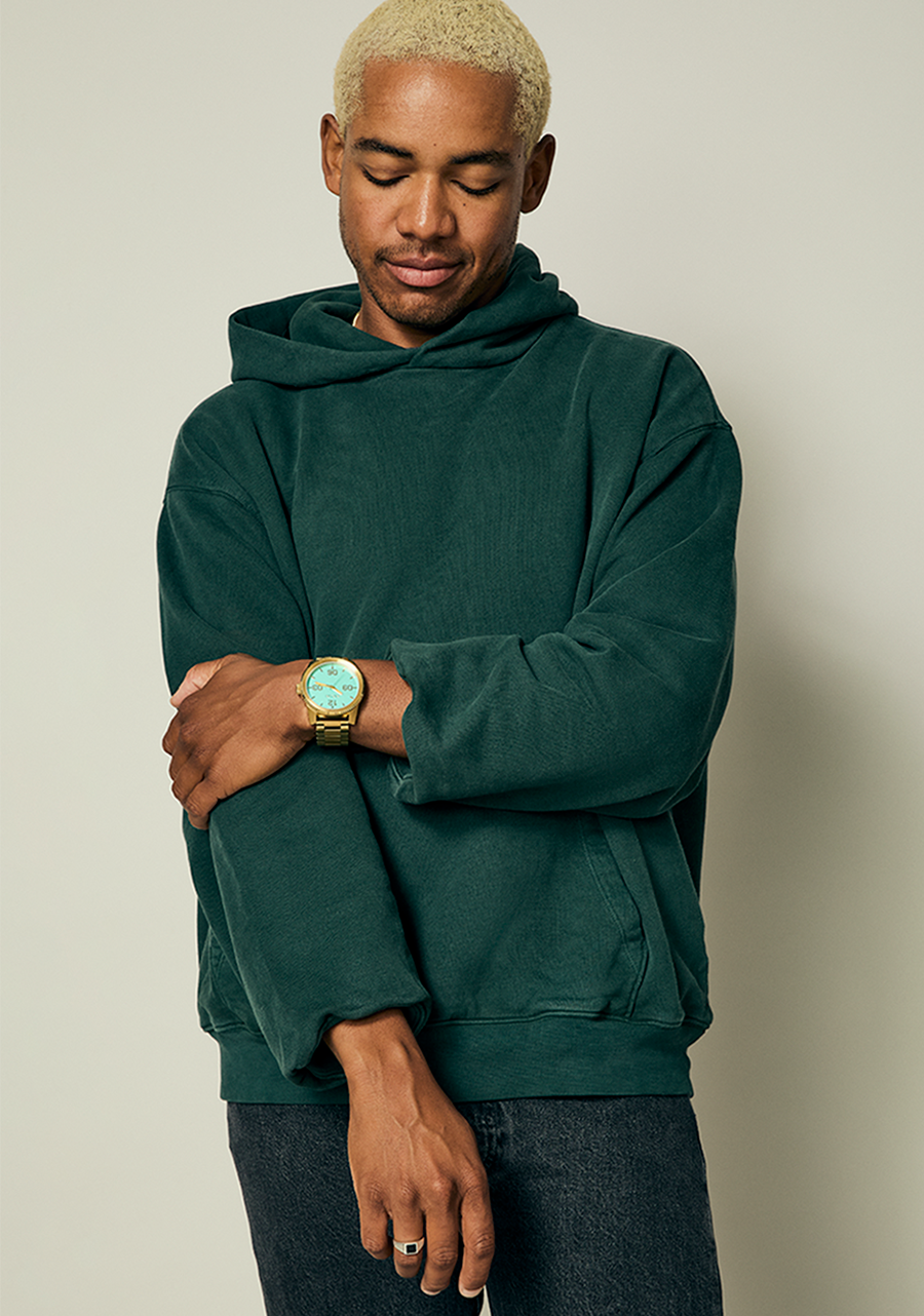 NIXON Corporal Stainless Steel - Gold / Turquoise / Gold Men's Watch | A3465345-00