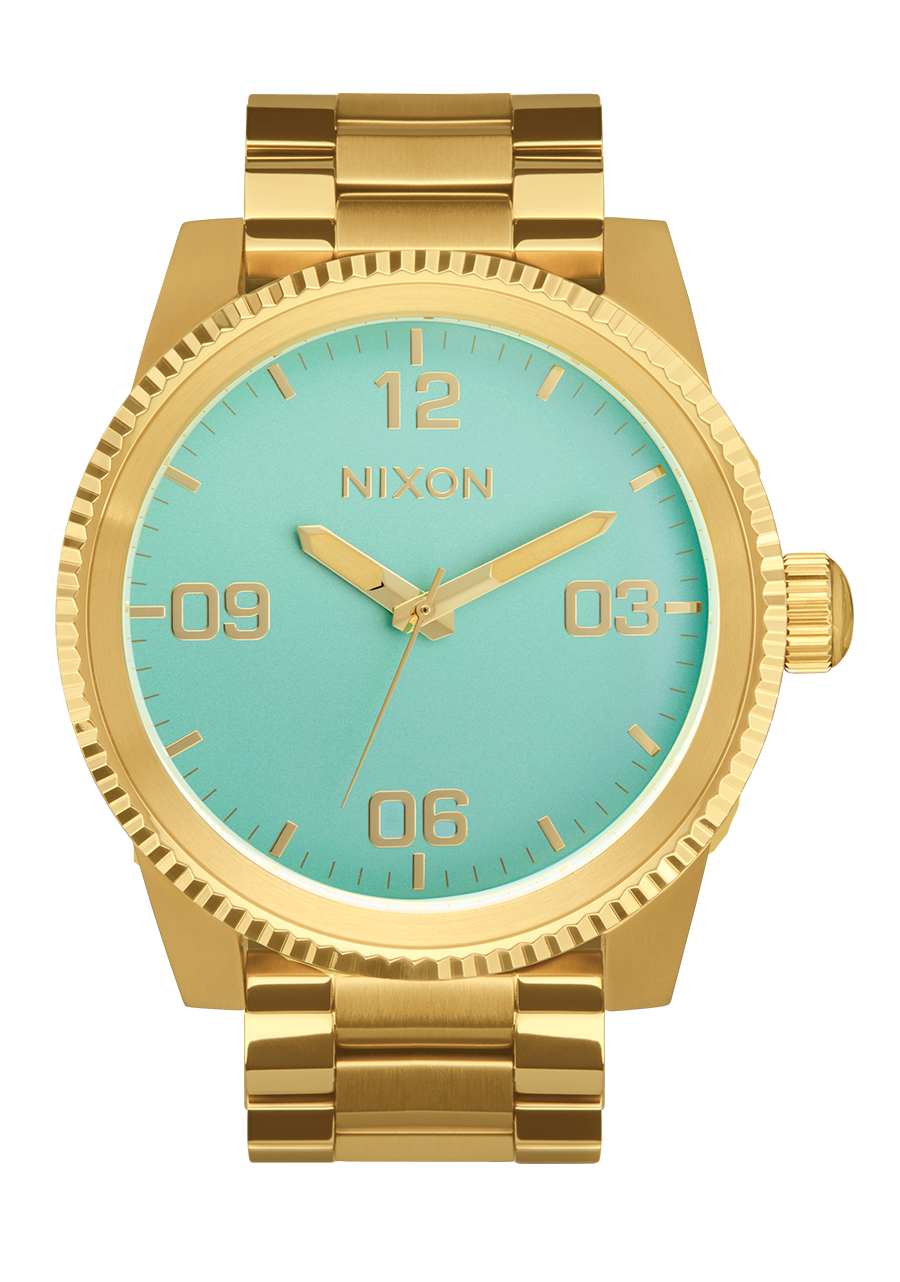 NIXON Corporal Stainless Steel - Gold / Turquoise / Gold Men's Watch | A3465345-00