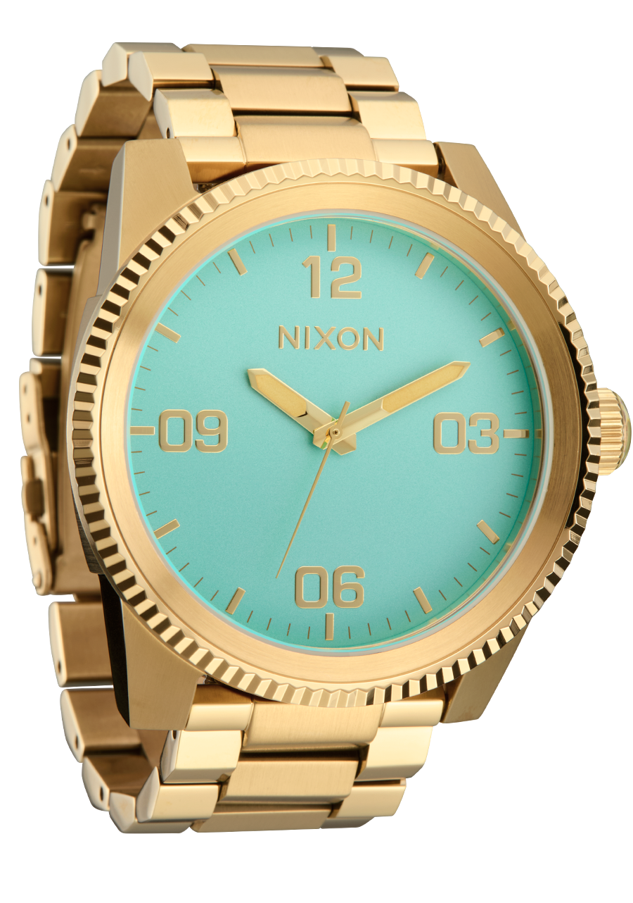 NIXON Corporal Stainless Steel - Gold / Turquoise / Gold Men's Watch | A3465345-00