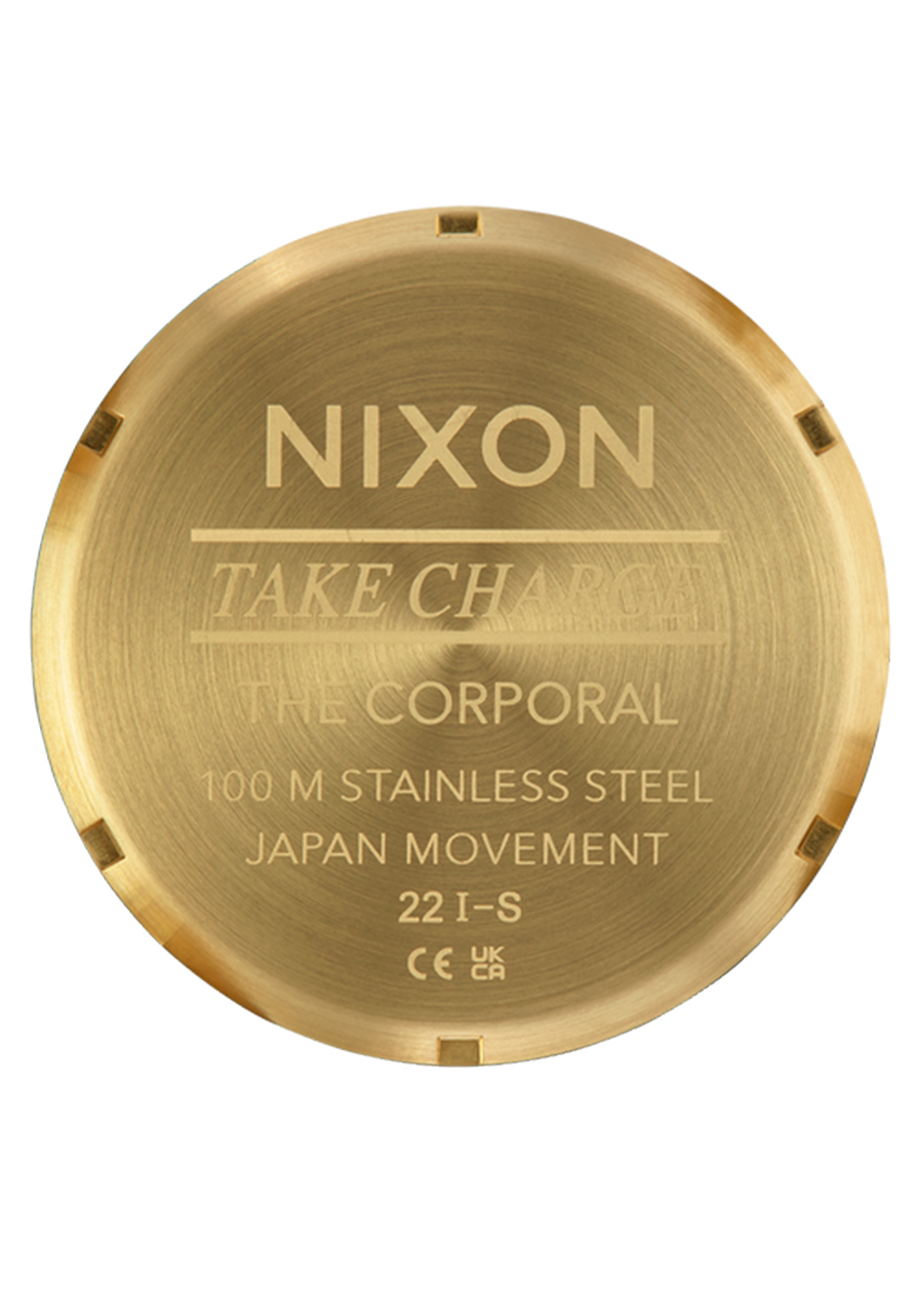 NIXON Corporal Stainless Steel - Gold / Turquoise / Gold Men's Watch | A3465345-00