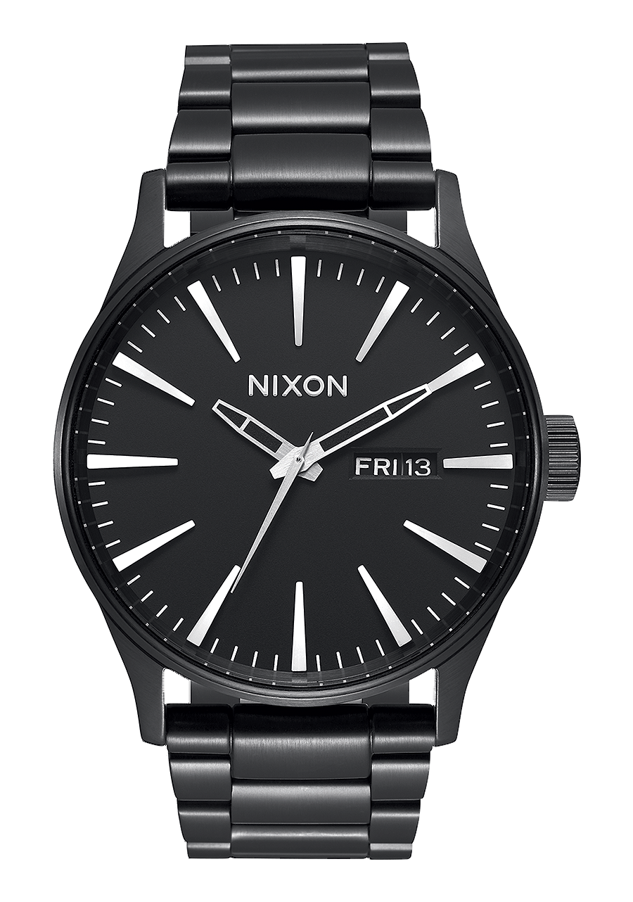 NIXON Sentry Stainless Steel All Black Dial and All Black Steel Bracelet 36mm Unisex Watch