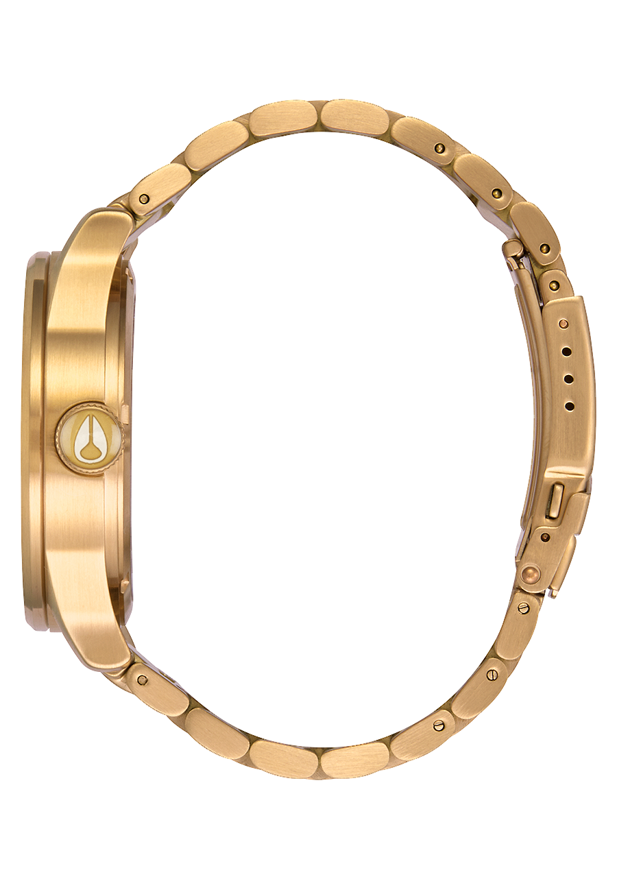 NIXON Sentry Stainless Steel Gold Dial and White Steel Bracelet 36mm Unisex Watch - view 2