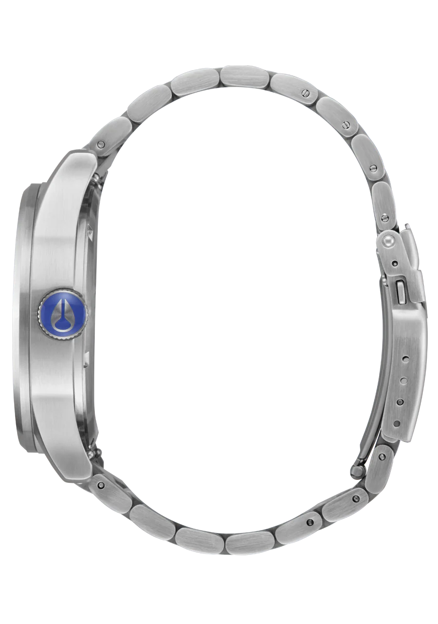 NIXON Sentry Stainless Steel Silver Dial and Silver Steel Bracelet 40mm Unisex Watch - view 3