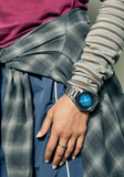 Sentry Stainless Steel Fisheye / Silver / Polar Blue