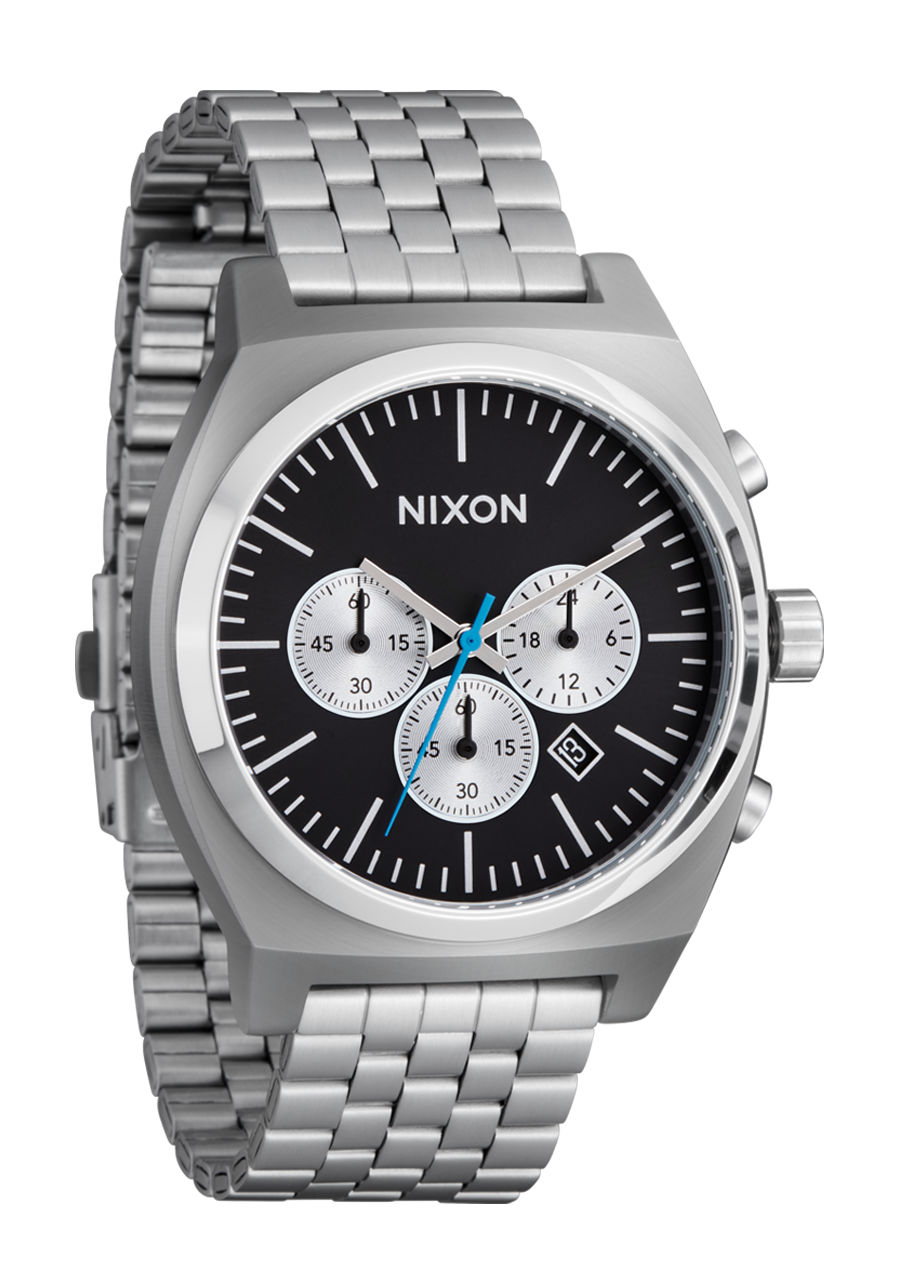 NIXON Time Teller Chrono - Chrome Black Chrome Sunray Unisex Watch | A9725266-00