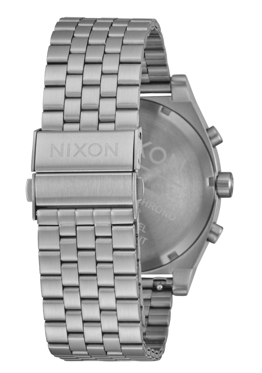 NIXON Time Teller Silver Dial and Blue Steel Bracelet 40mm Unisex Watch - view 4