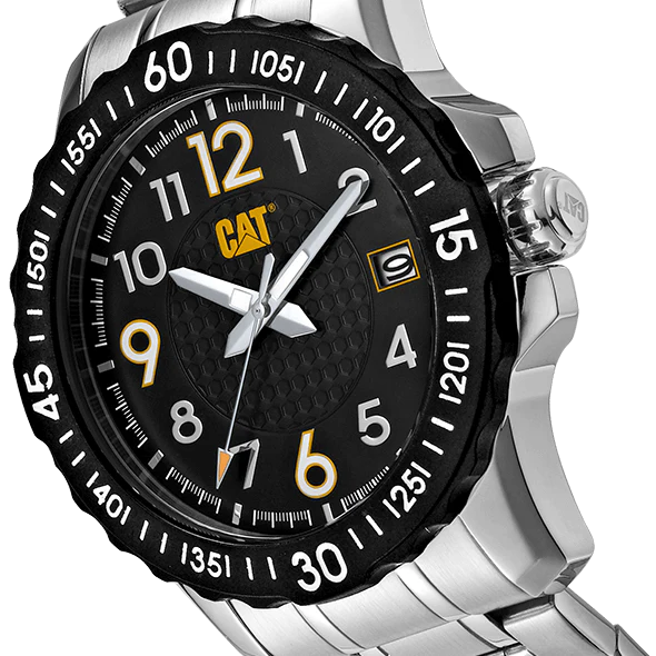 CAT Downforce Stainless Steel Black Dial Men's Watch | AP.141.11.111