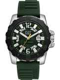 CAT Steel Barricade Green Silicone Strap Men's Watch | AR.141.23.133