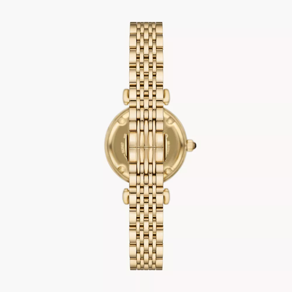 Emporio Armani Gianni T-Bar Black Dial Leather Women's Watch | AR11703