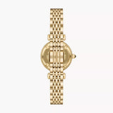 Emporio Armani Gianni T-Bar Black Dial Leather Women's Watch | AR11703