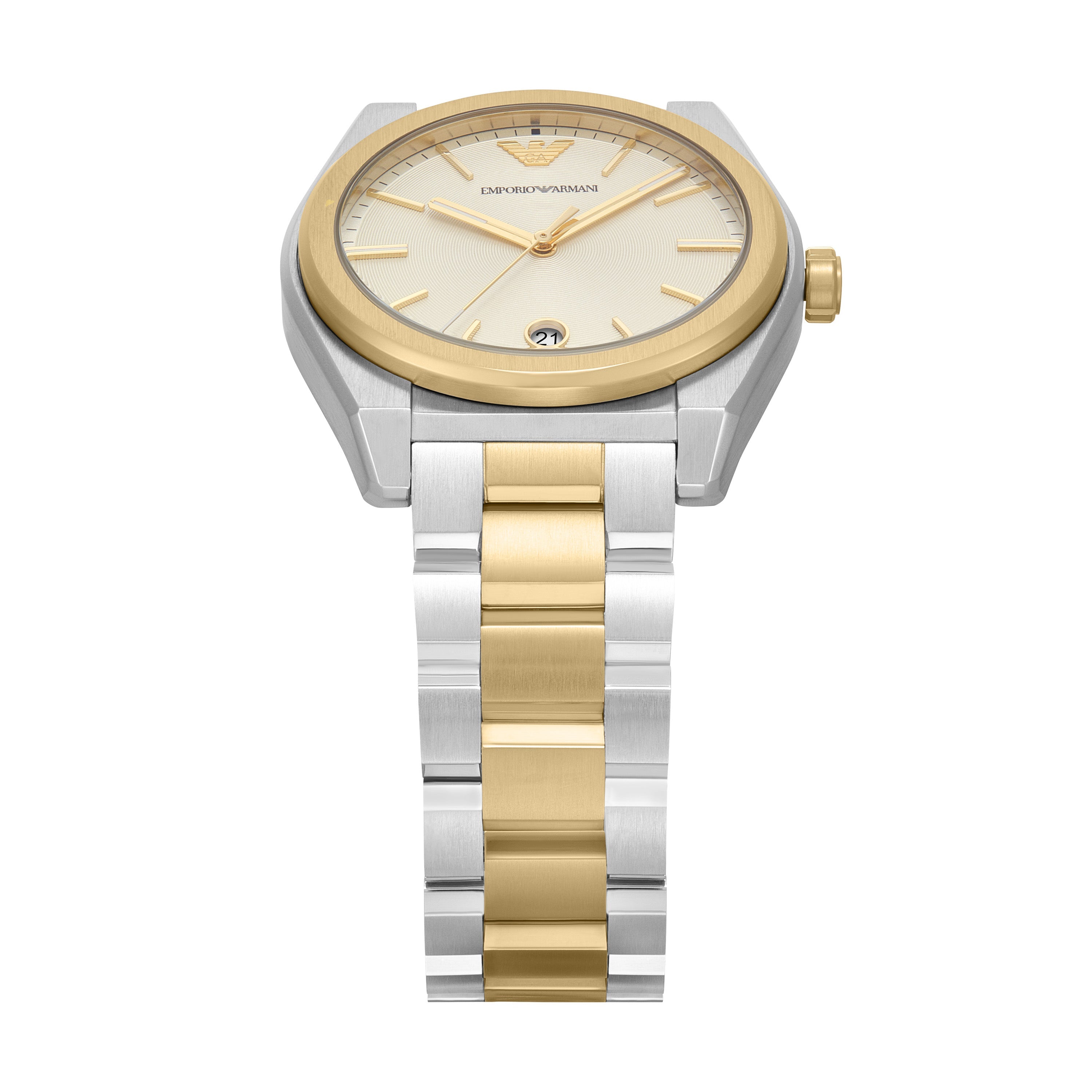 Emporio Armani Three Hand Two Tone Stainless Steel Men's Watch | AR11716