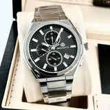 Bigotti Black Multi-Dial Calendar Stainless Steel Men's Watch | BG.1.10574-2