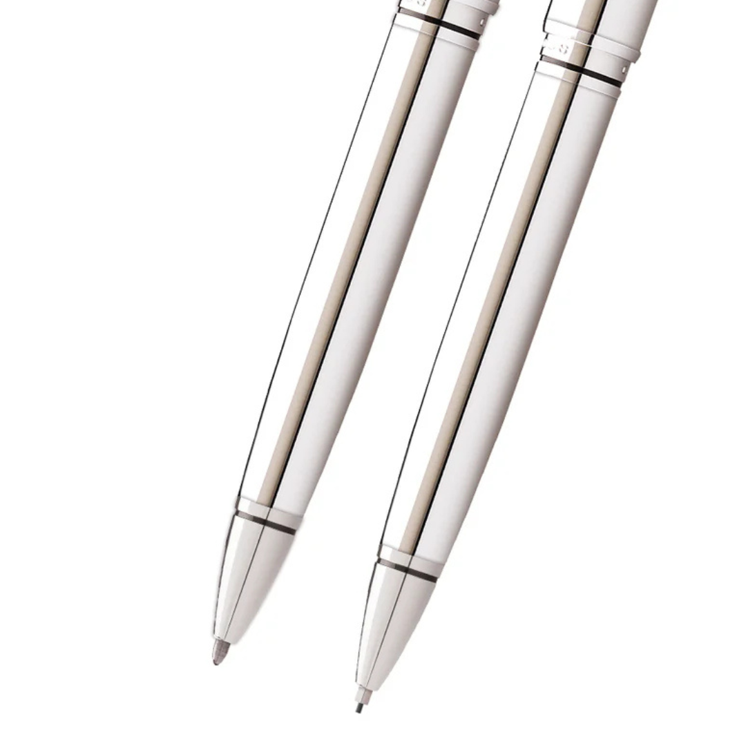 Coventry Polished Chrome Pen and Pencil Gift Set | AT0661-7