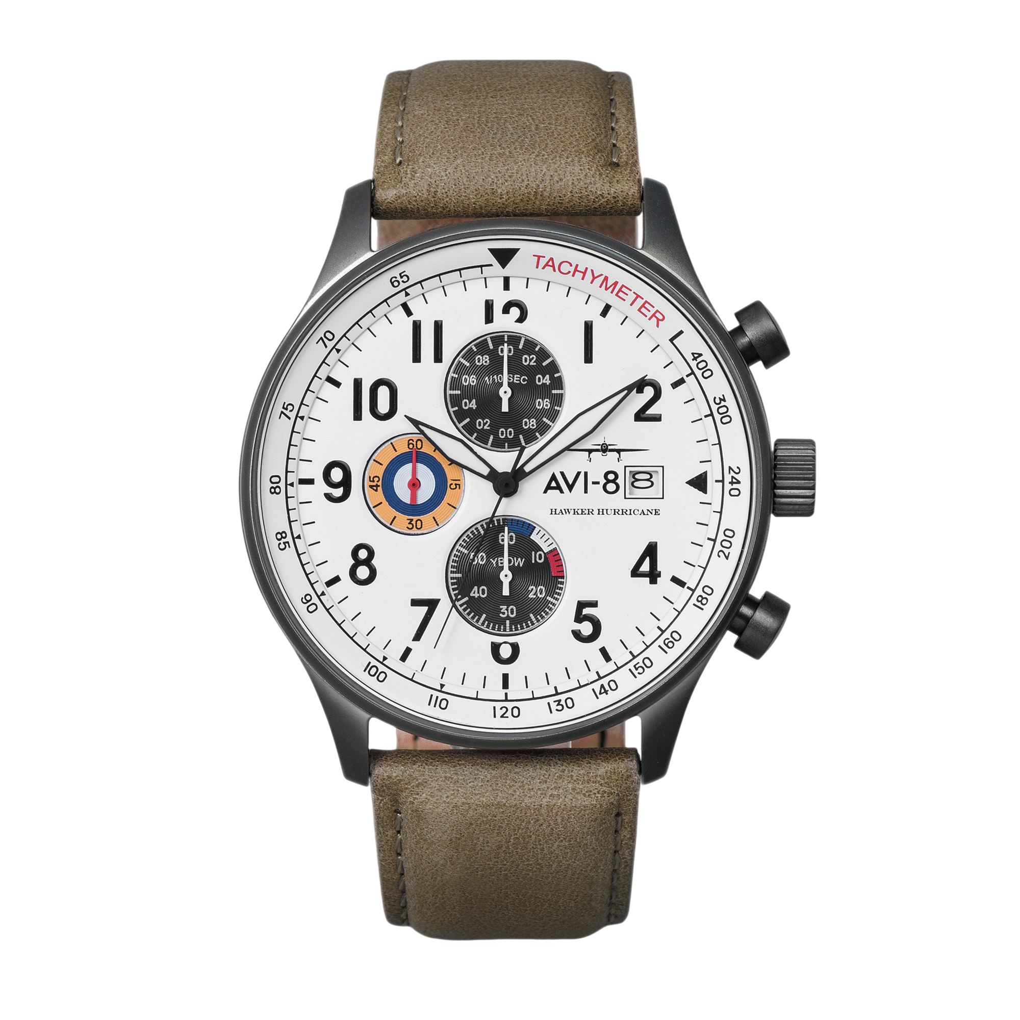 AVI-8 Classic Chronograph Ivory Grayscale