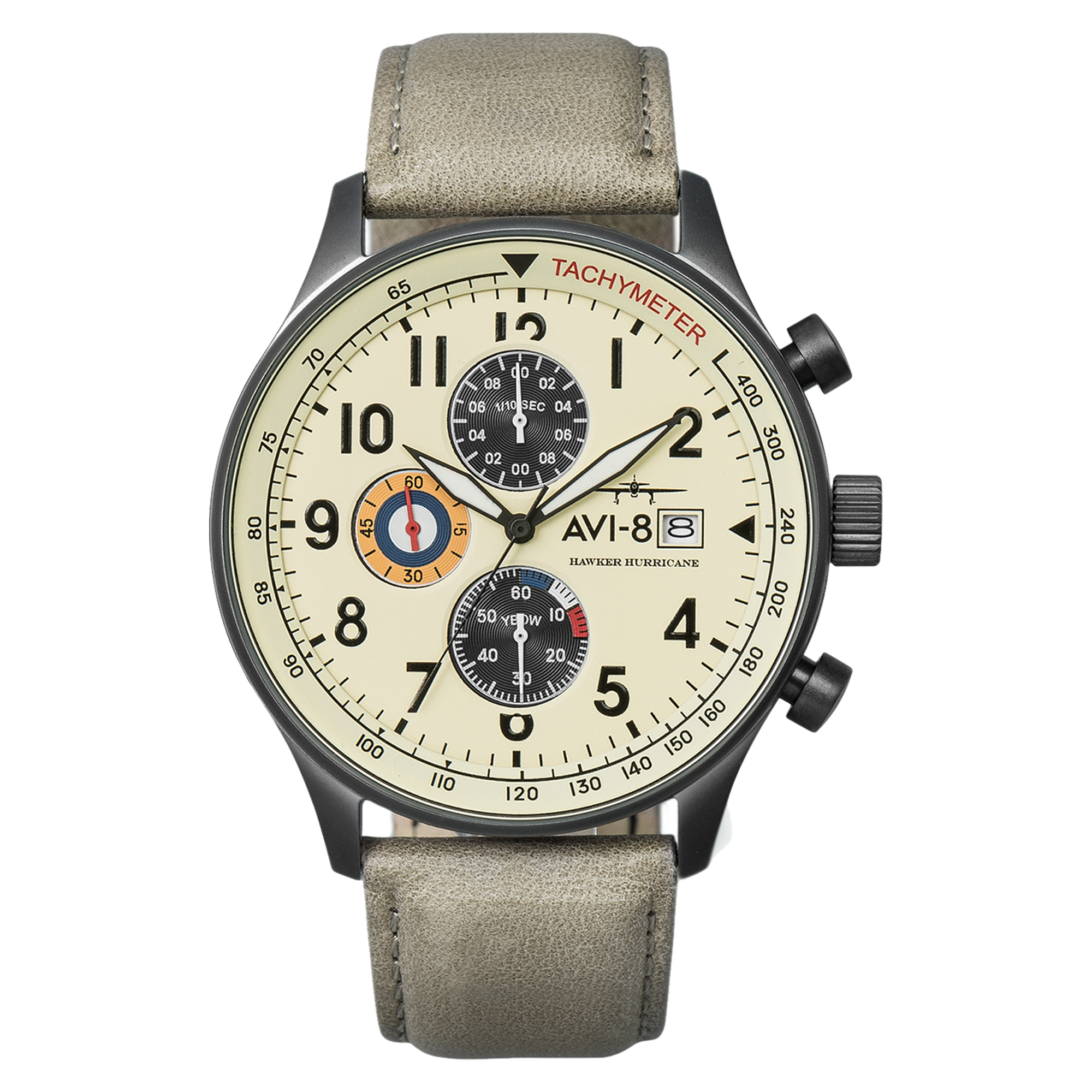 AVI-8 Hawker Hurricane Classic Chronograph Cream Beige Av 4011 0C