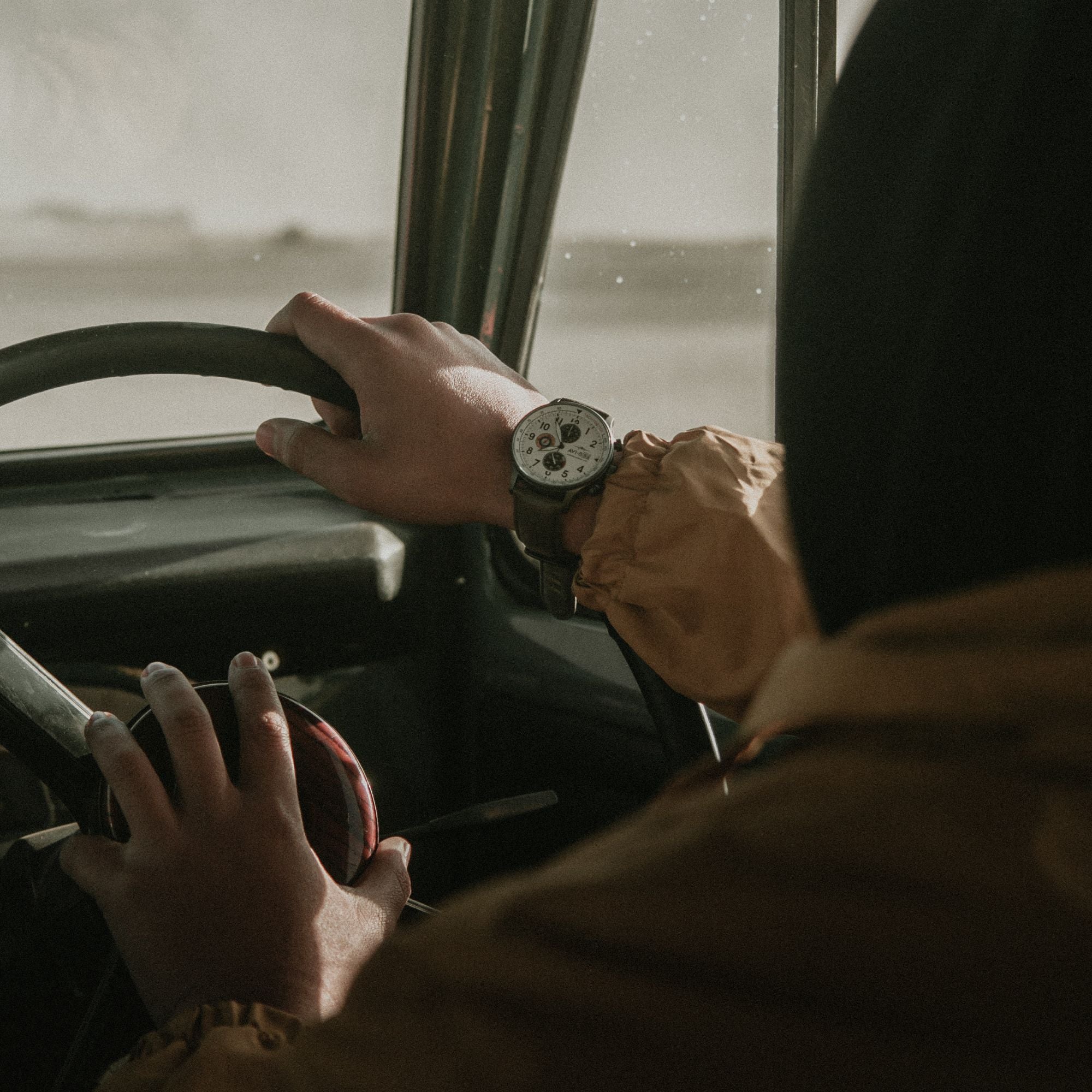 AVI-8 Hawker Hurricane Classic Chronograph Cream Beige Av 4011 0C