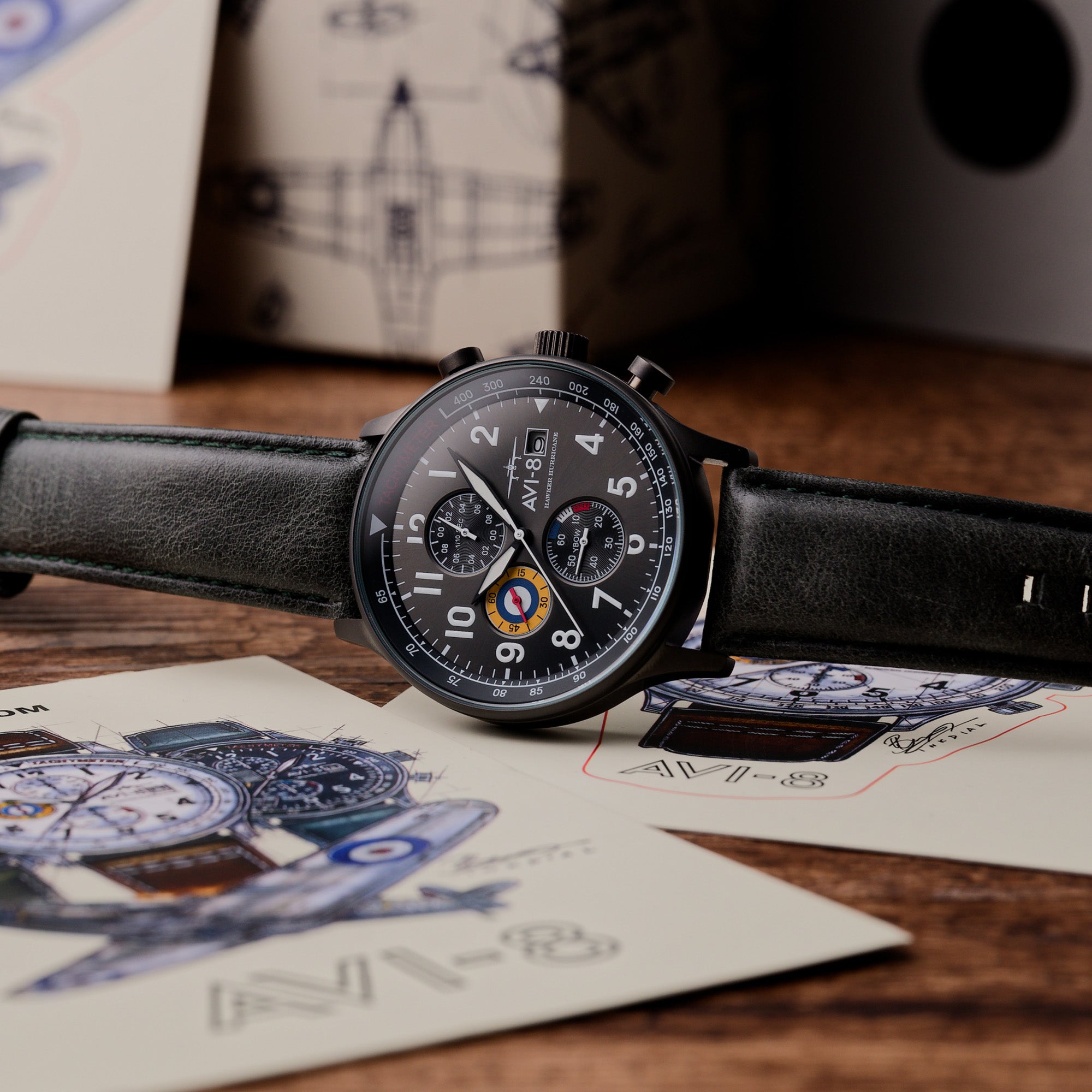 AVI-8 Classic Chronograph Military Green