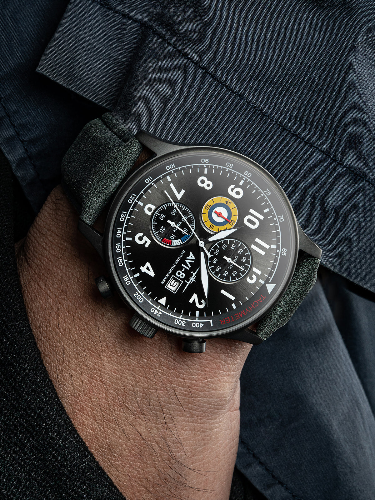 AVI-8 Classic Chronograph Military Green