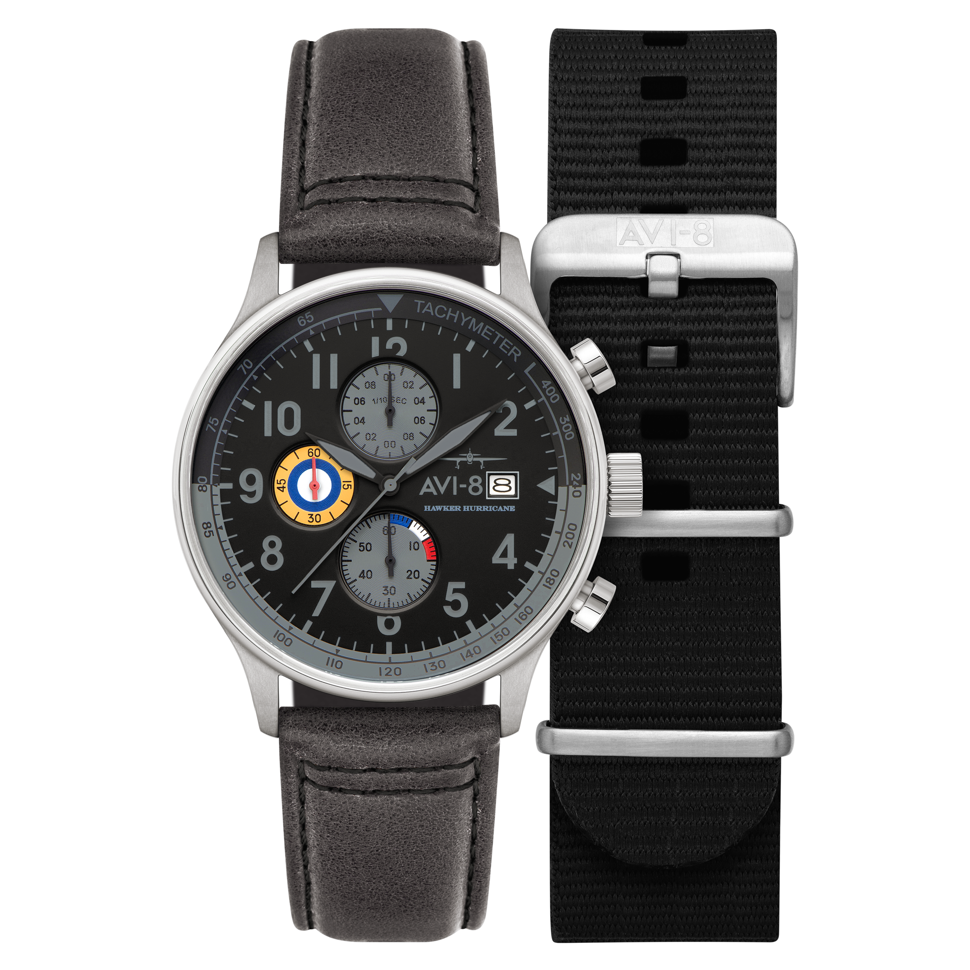 AVI-8 Classic Chronograph Grey Black