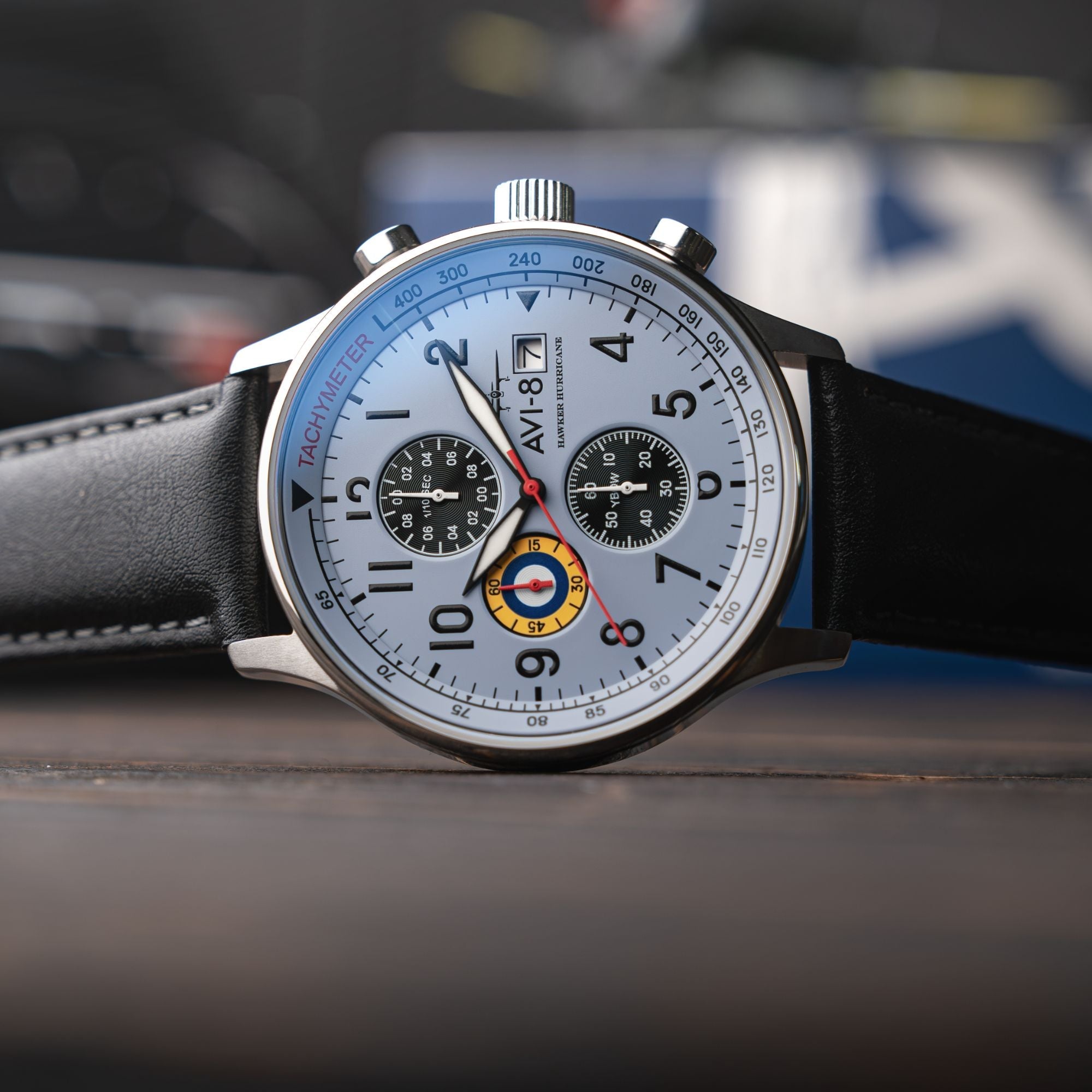 AVI-8 Hawker Hurricane Classic Chronograph Faded Blue Av 4011 0V