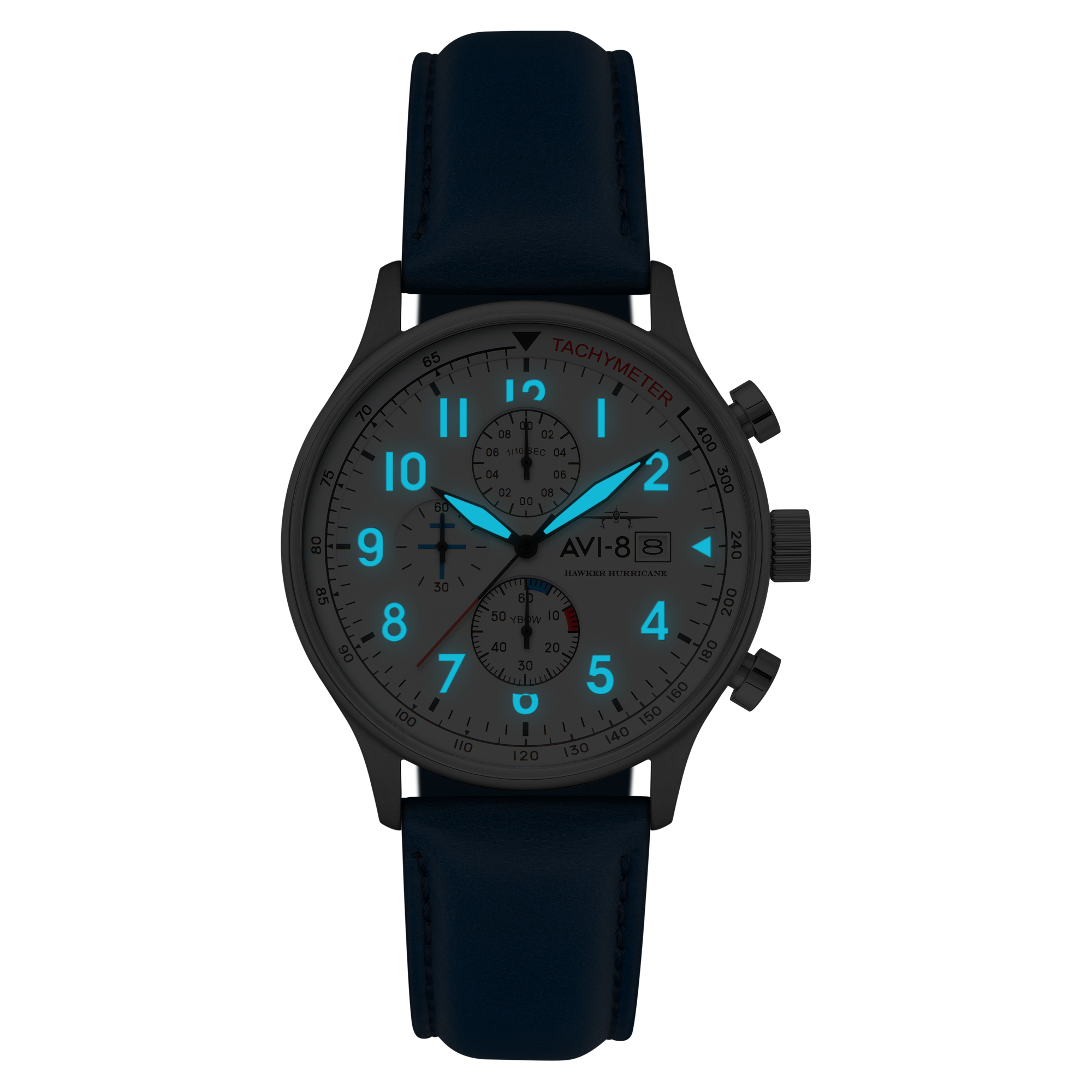 AVI-8 Hawker Hurricane Classic Chronograph Blue White Av 4011 0X