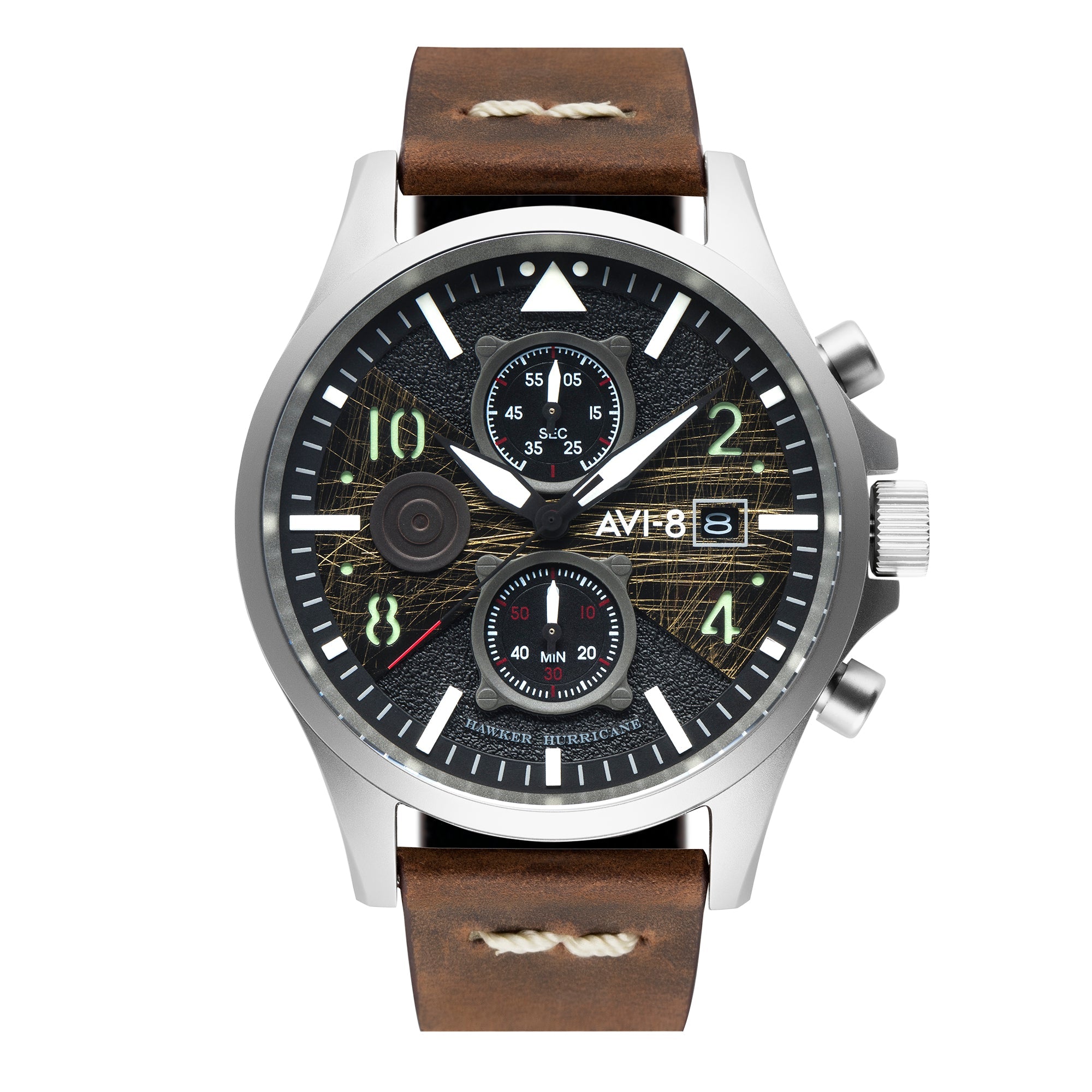 AVI-8 Hawker Hurricane Bulman Chronograph Black Av 4068 01