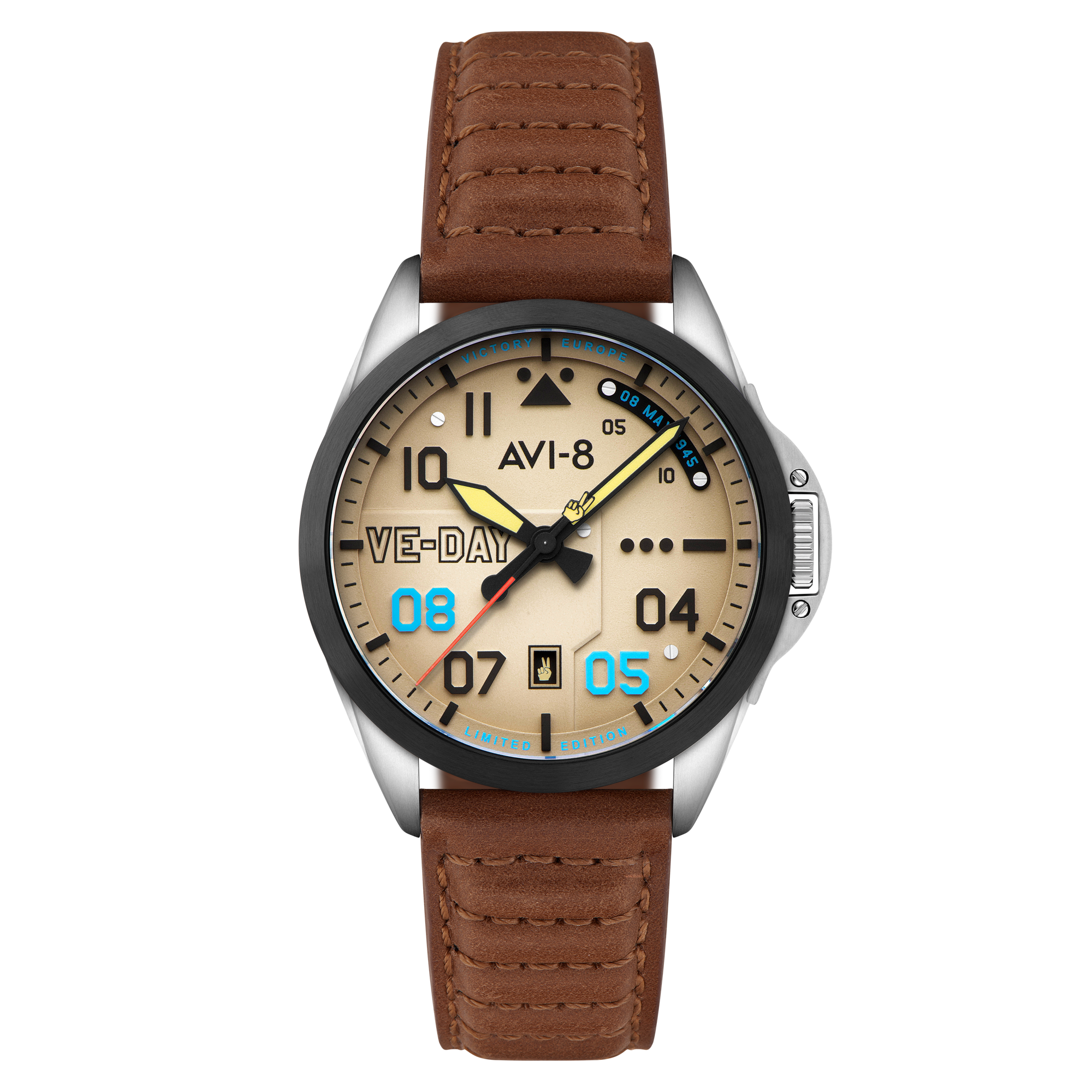 AVI-8 Patriot Automatic Ve-Day 80Th Limited Edition Victory Cream