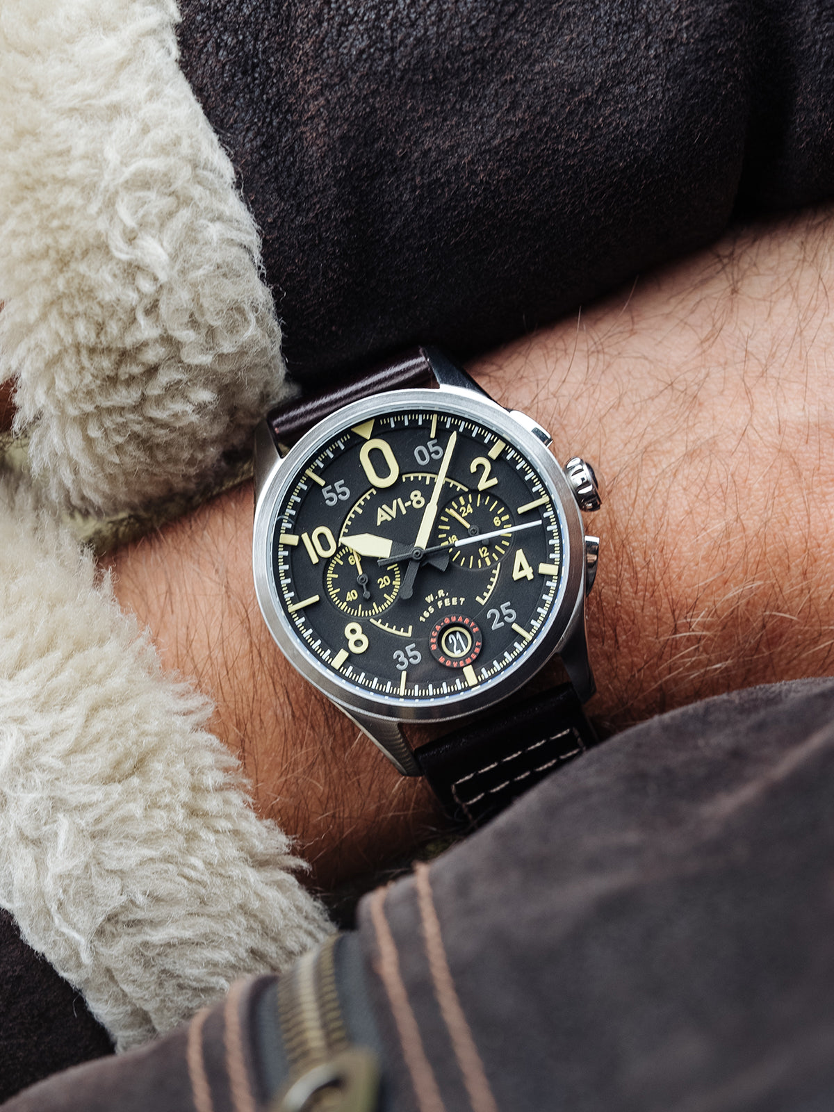 AVI-8 Lock Chronograph Midnight Oak
