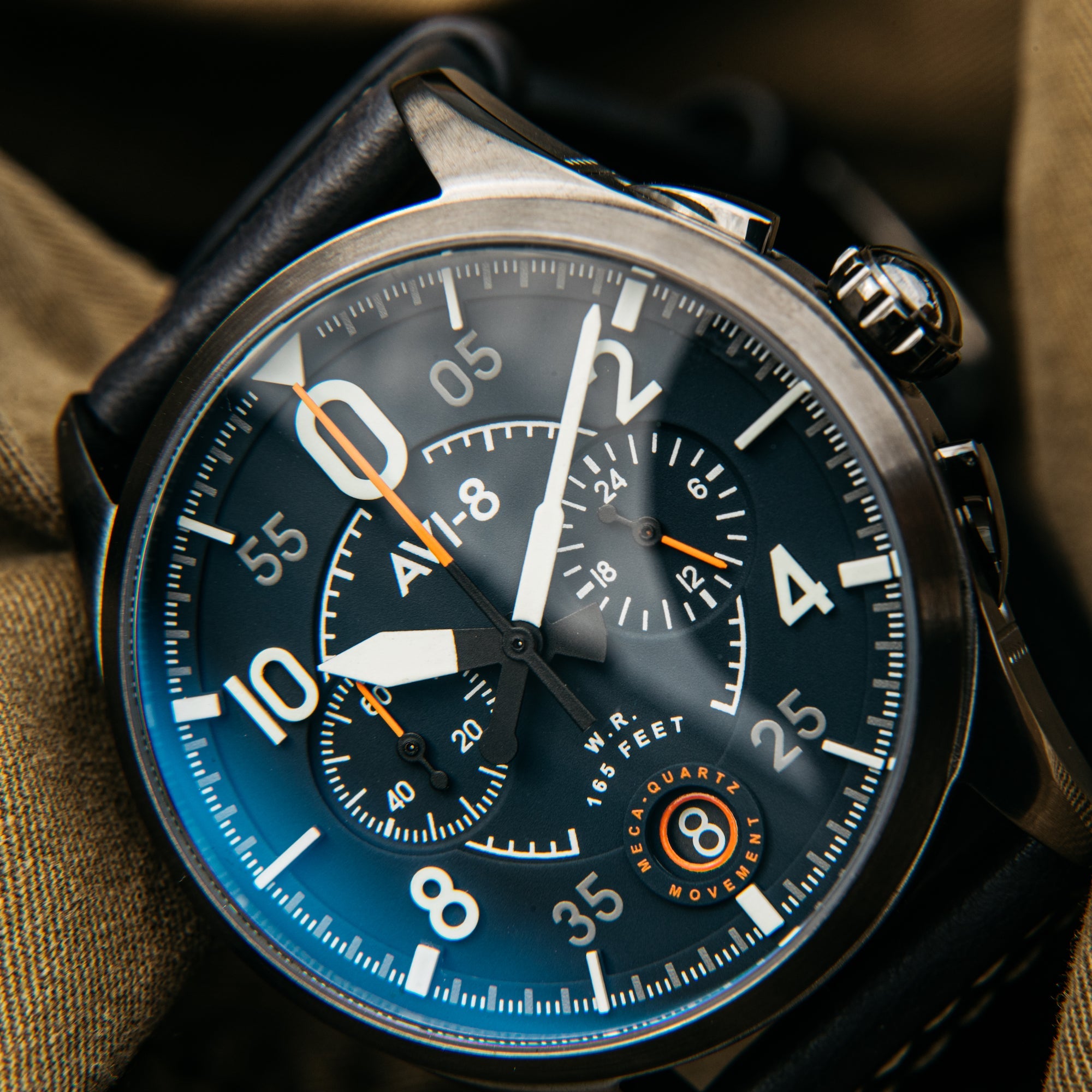 AVI-8 Spitfire Lock Chronograph Channel Blue Av 4089 04