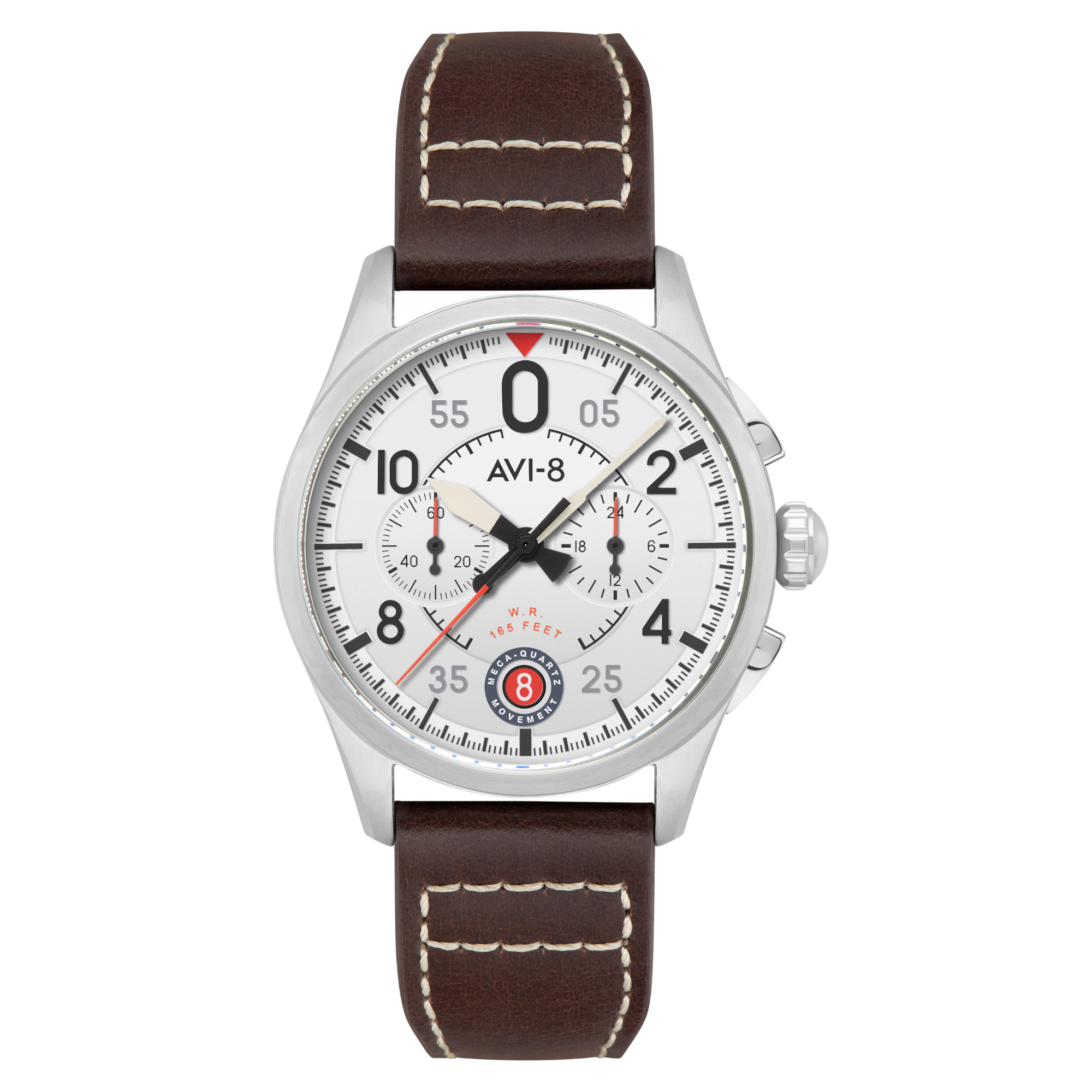 AVI-8 Spitfire Lock Chronograph Aircraft White Av 4089 05