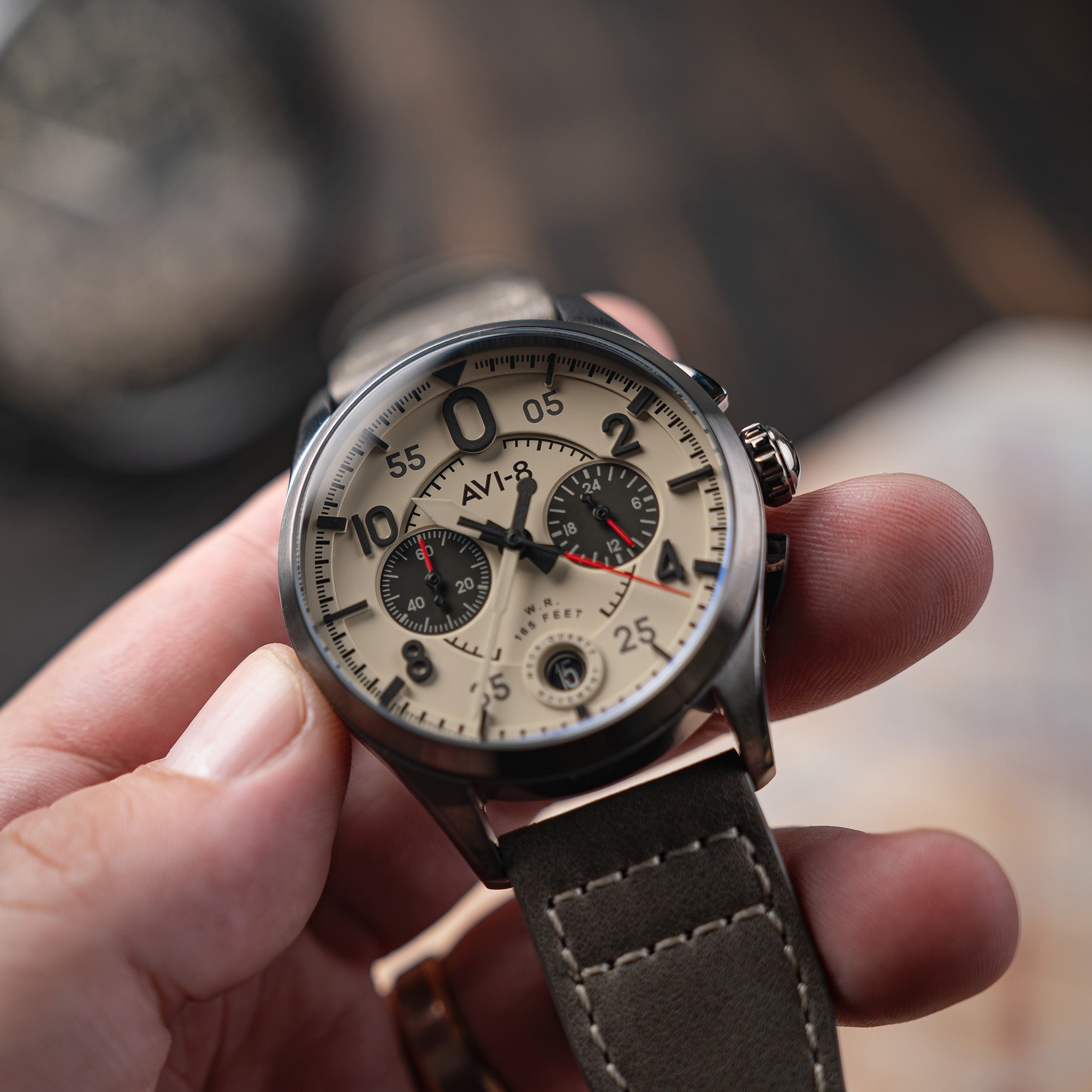 AVI-8 Lock Chronograph Ghost Grey