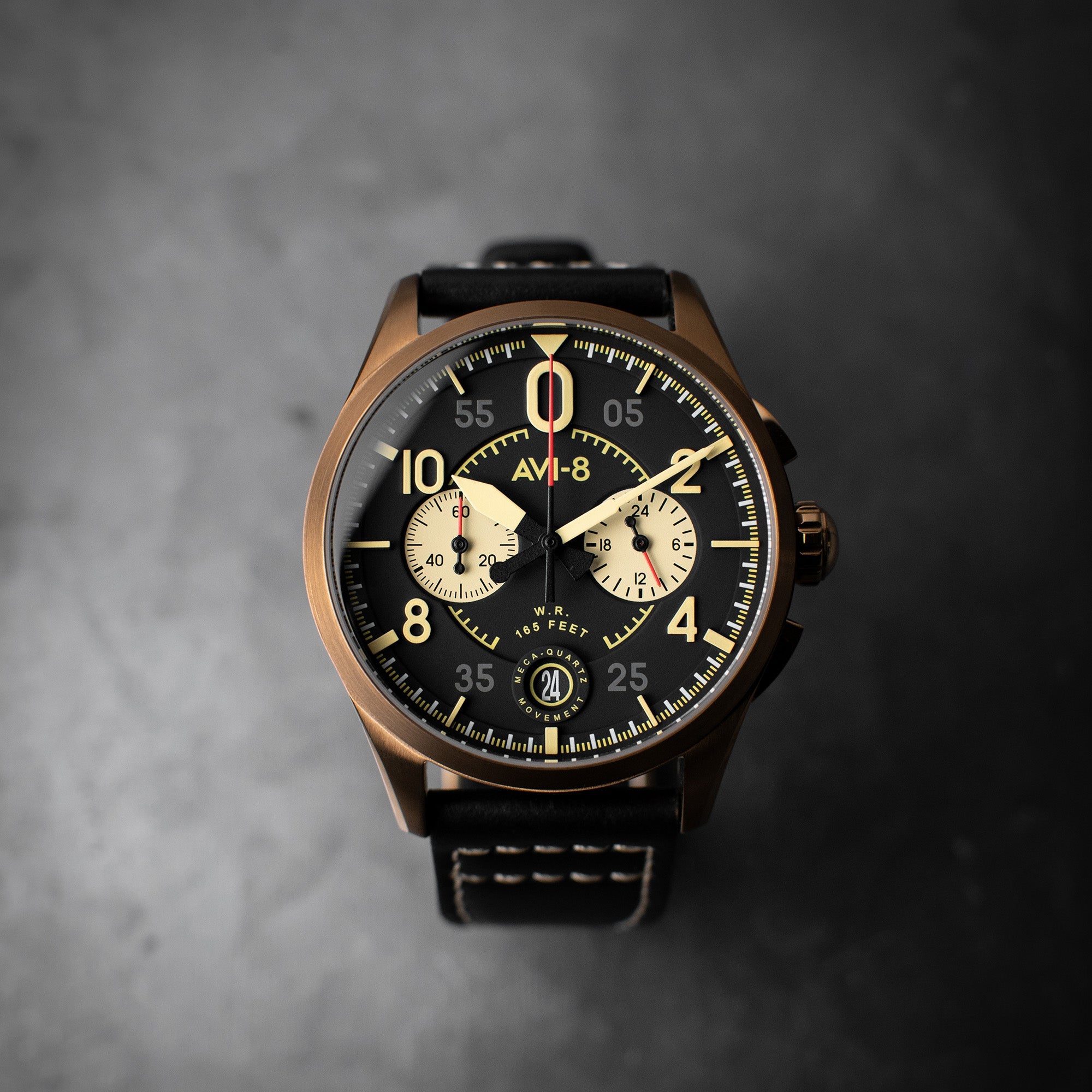 AVI-8 Lock Chronograph Void Black