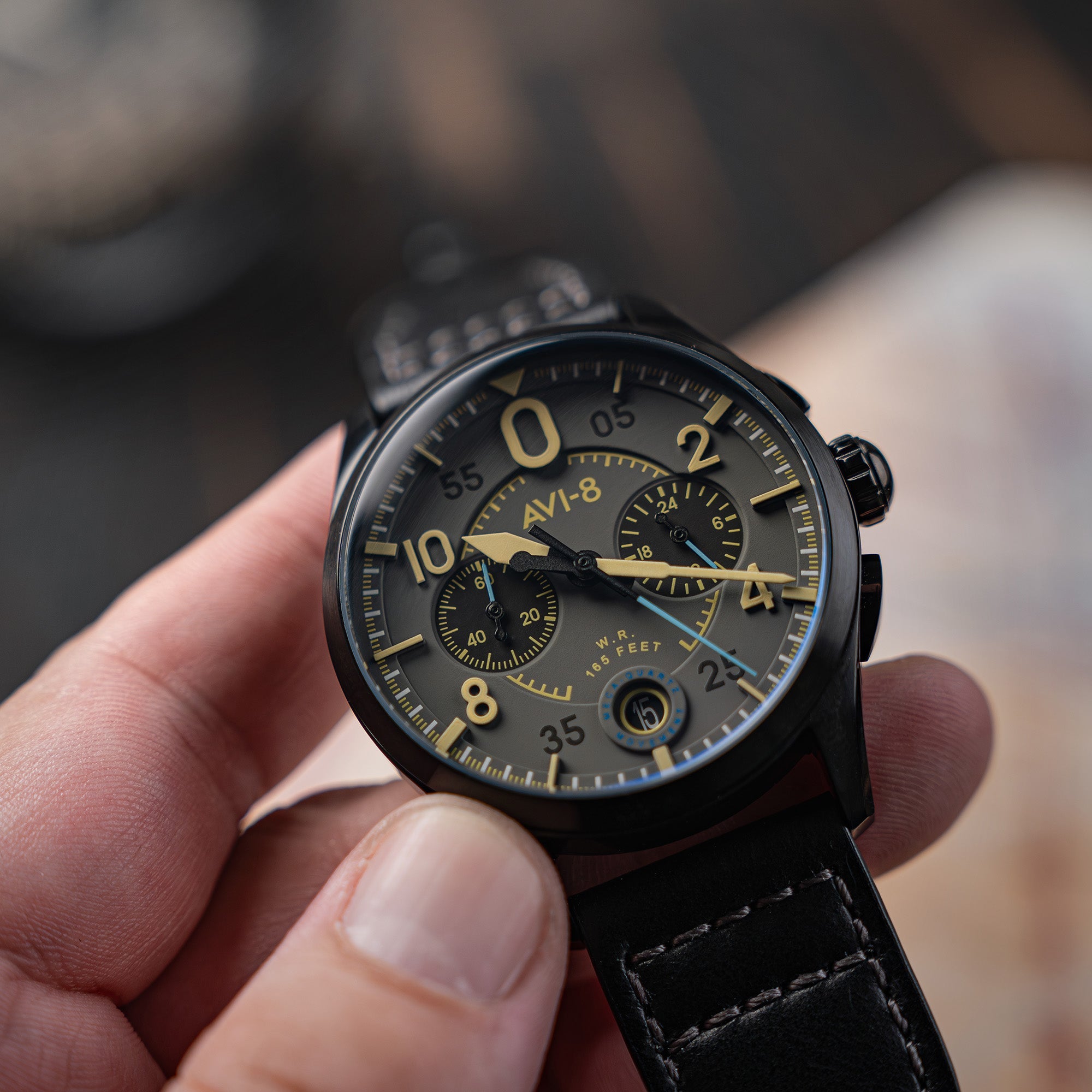 AVI-8 Lock Chronograph Heavy Grey