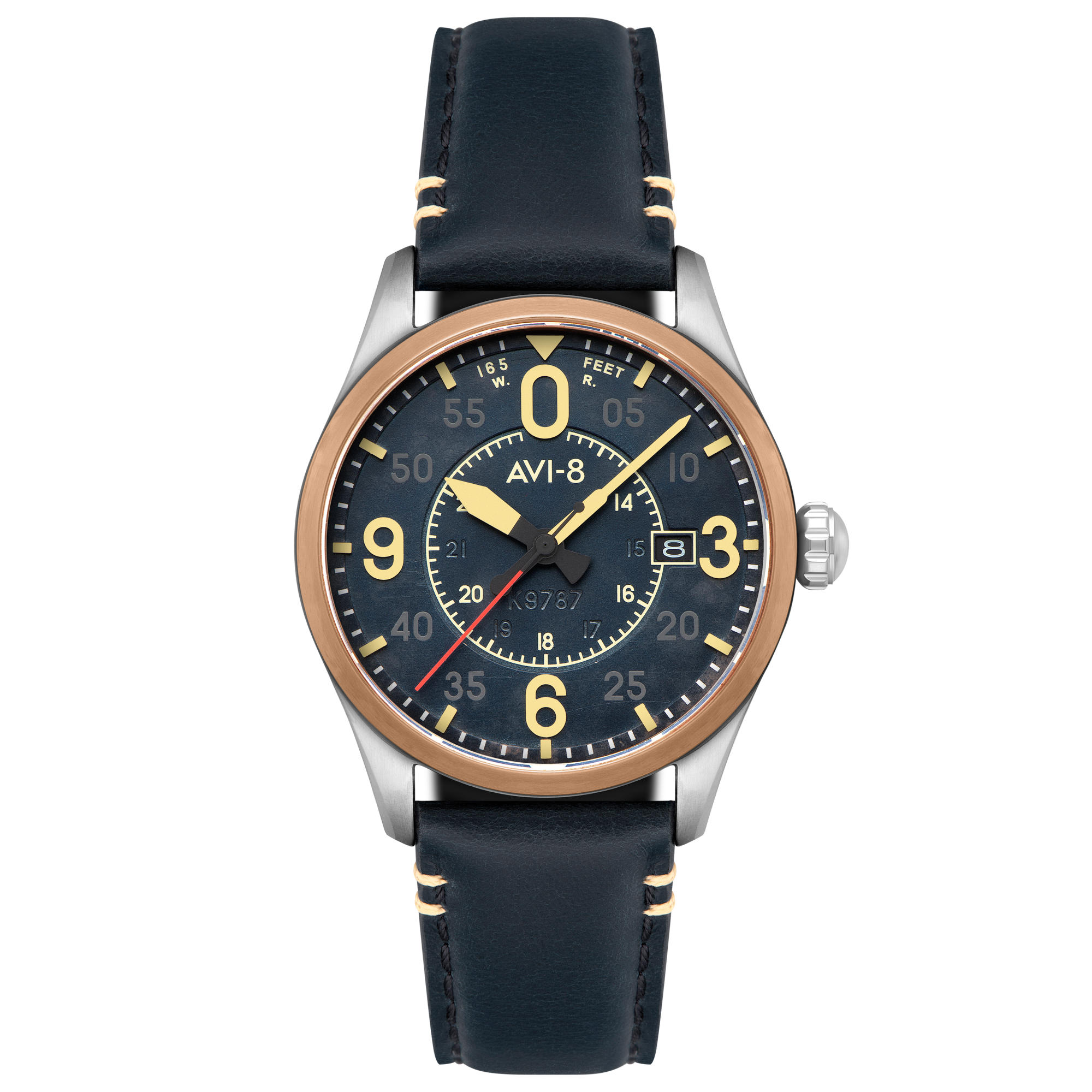 AVI-8 Spitfire Smith Automatic Distressed Blue Av 4090 05