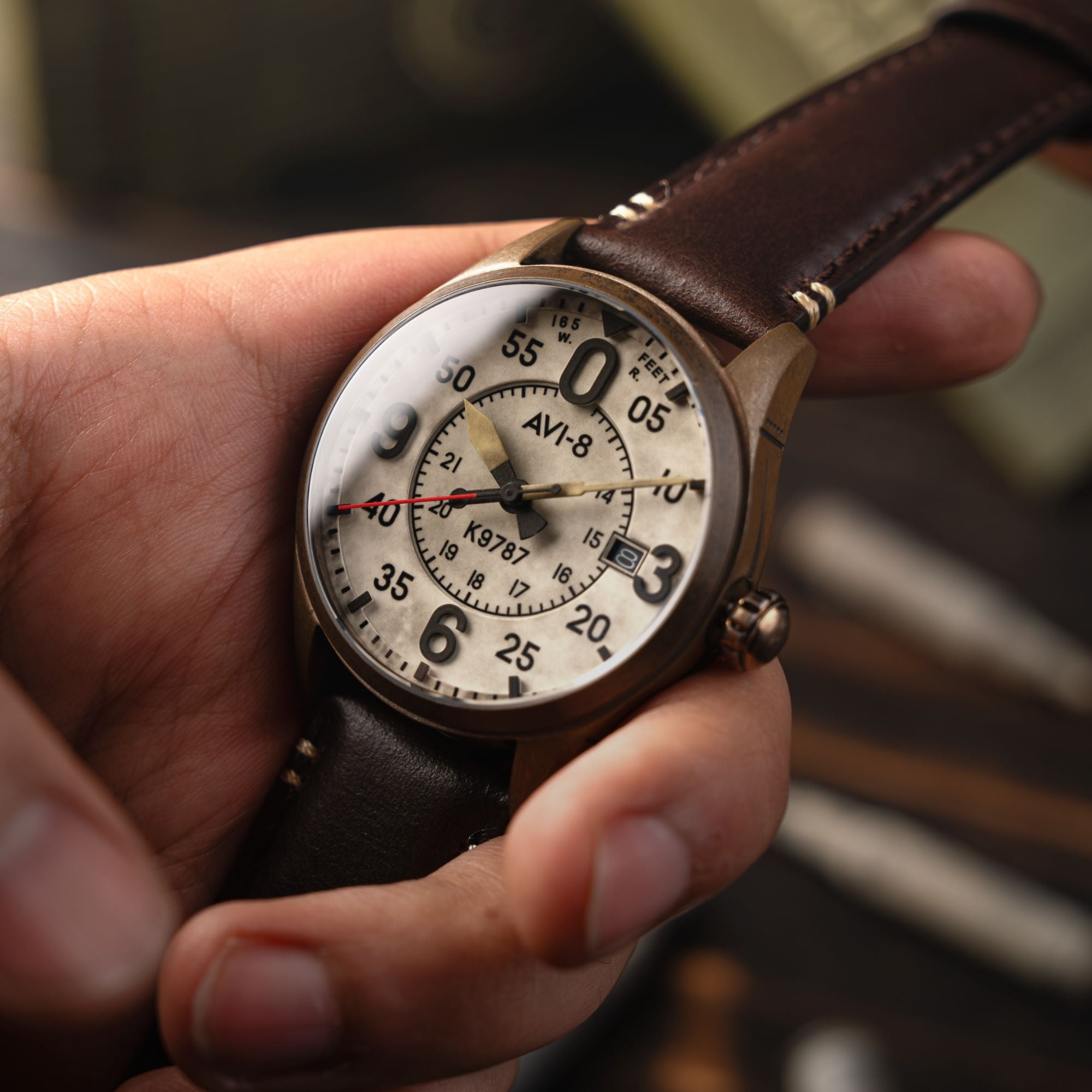 AVI-8 Smith Automatic Oxidized Bronze