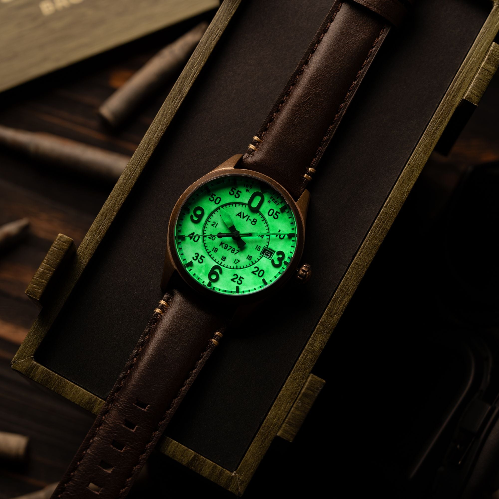 AVI-8 Smith Automatic Oxidized Bronze