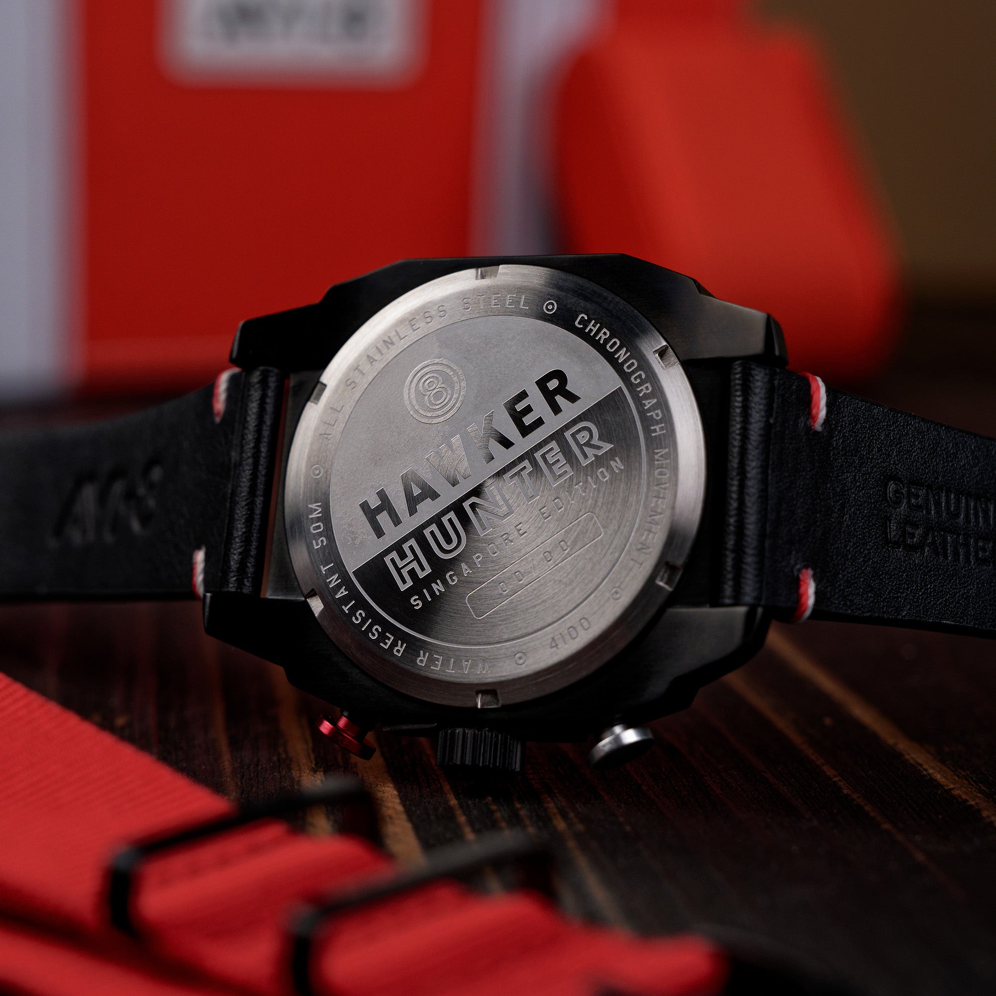 AVI-8 Atlas Dual Time Chronograph Singapore Air Force Limited Edition Pegasus Black