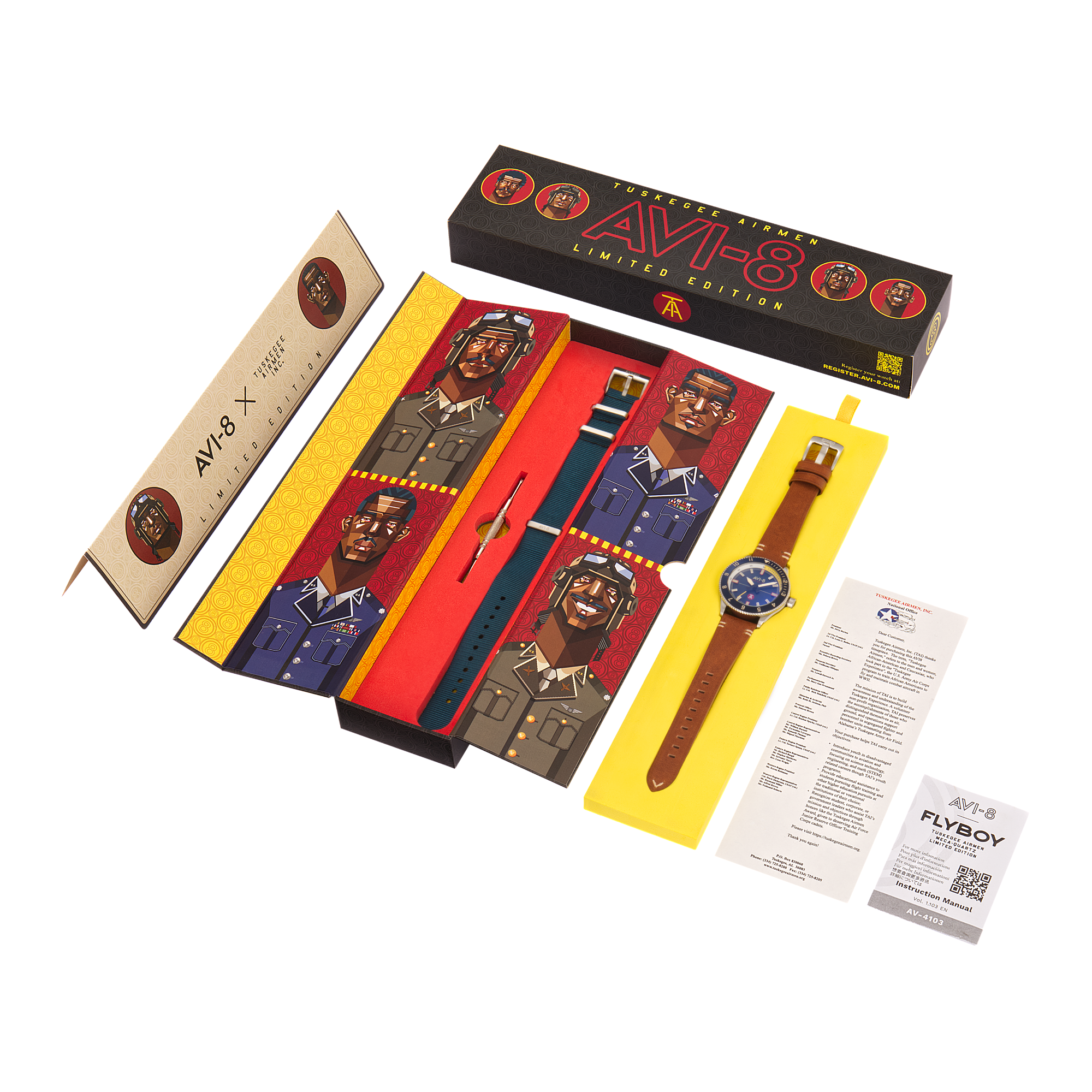 AVI-8 Tuskegee Airmen Meca-Quartz Limited Edition Lucera