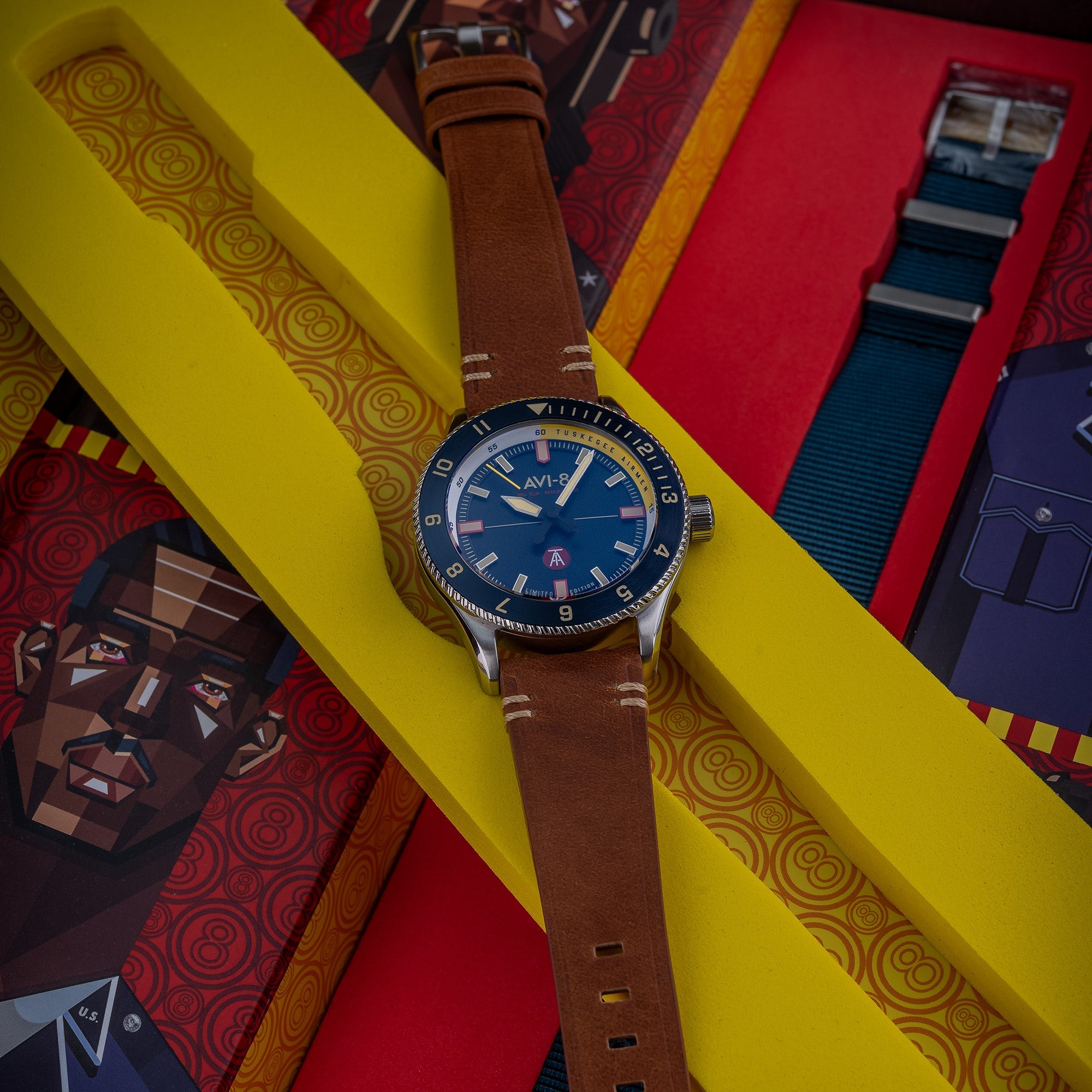 AVI-8 Tuskegee Airmen Meca-Quartz Limited Edition Lucera