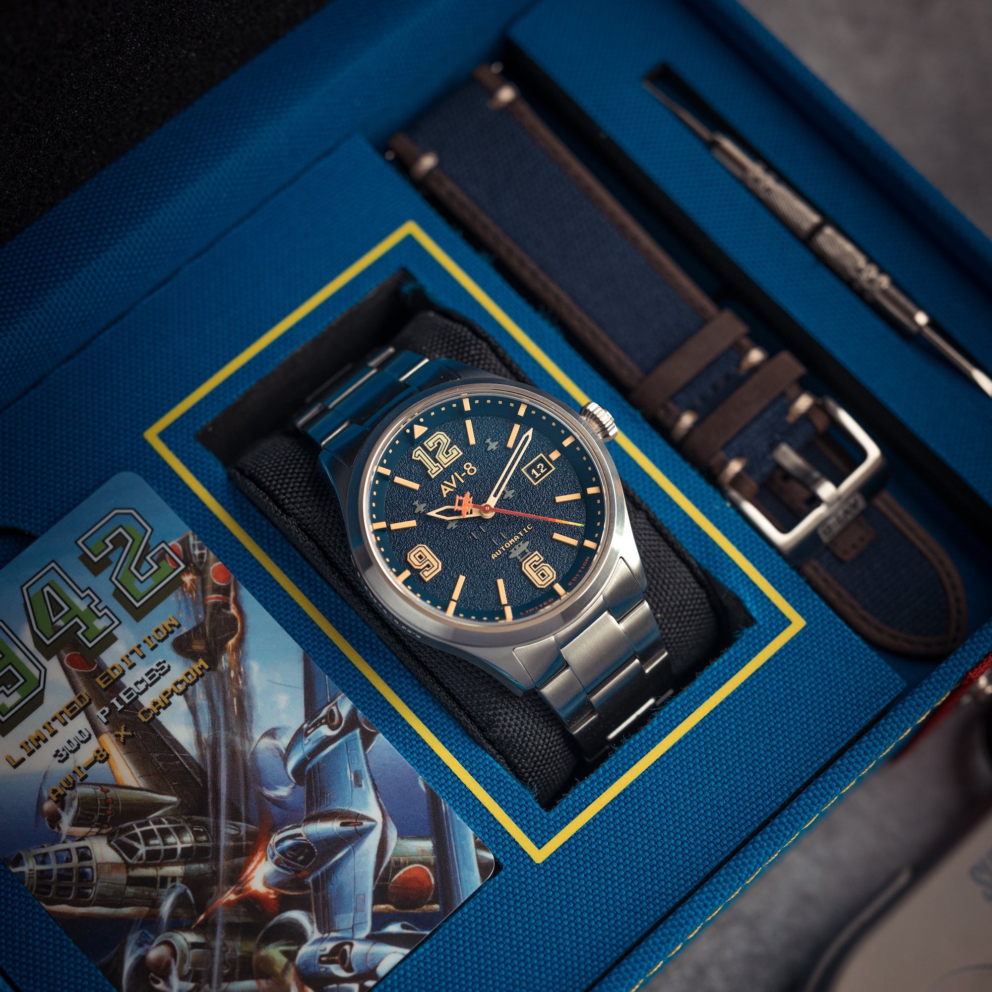 AVI-8 Flyboy Capcom 1942 Automatic Blue Ace Av 4104 11