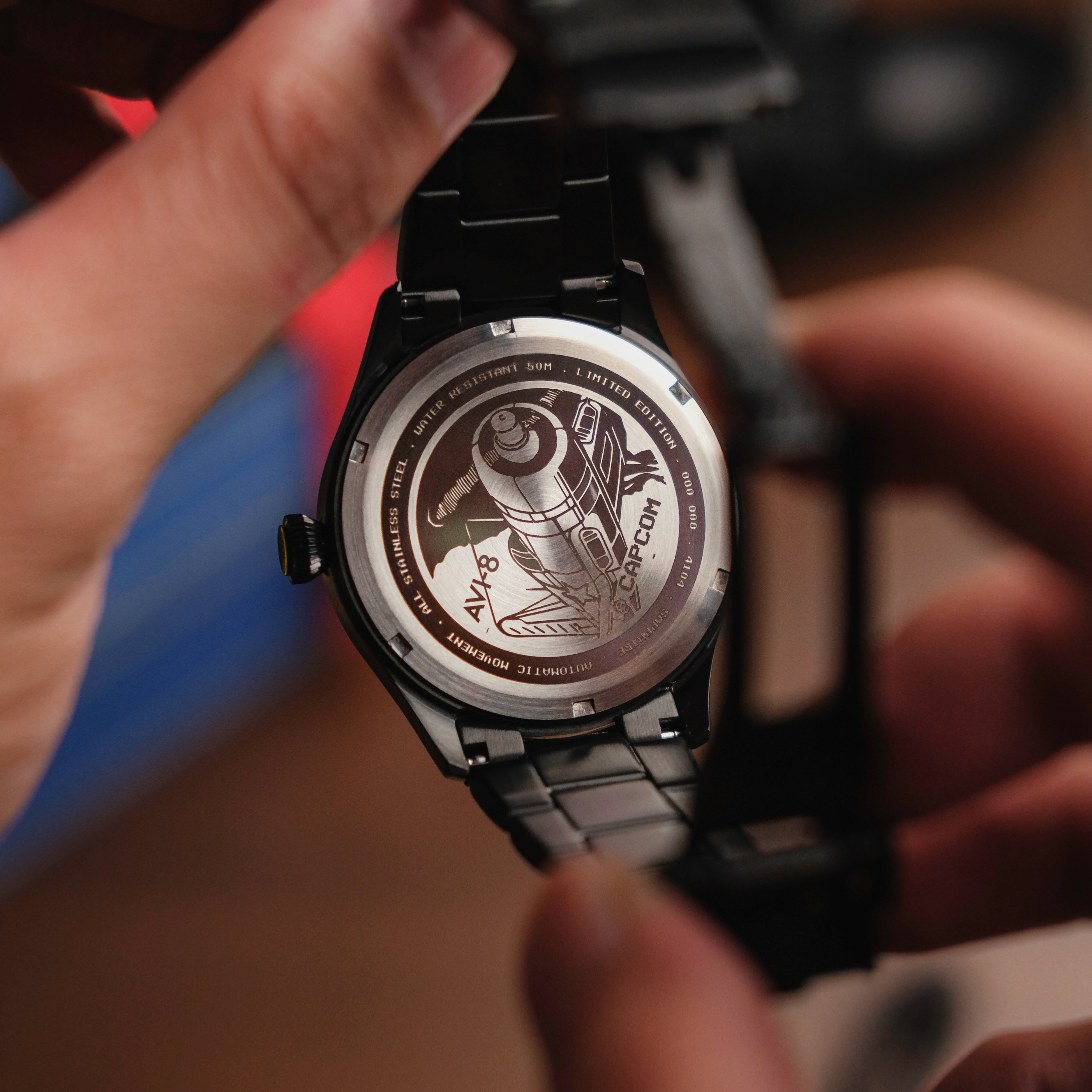 AVI-8 Flyboy Capcom 1942 Automatic Black Ace Av 4104 22