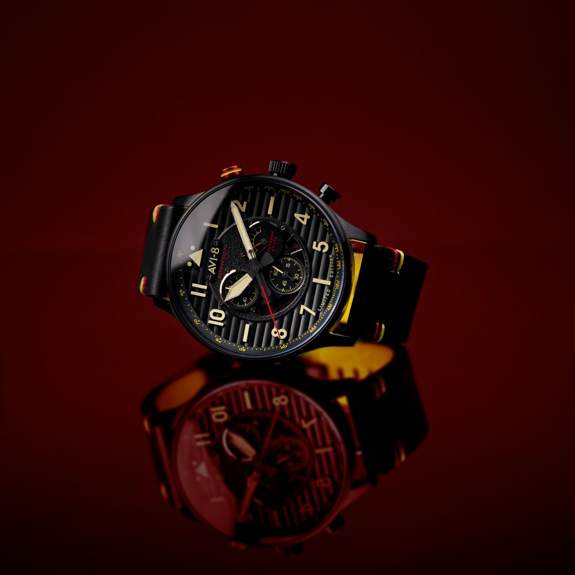 AVI-8 Flyboy Spirit Of Tuskegee Chronograph Limited Edition Anderson Av 4109 01