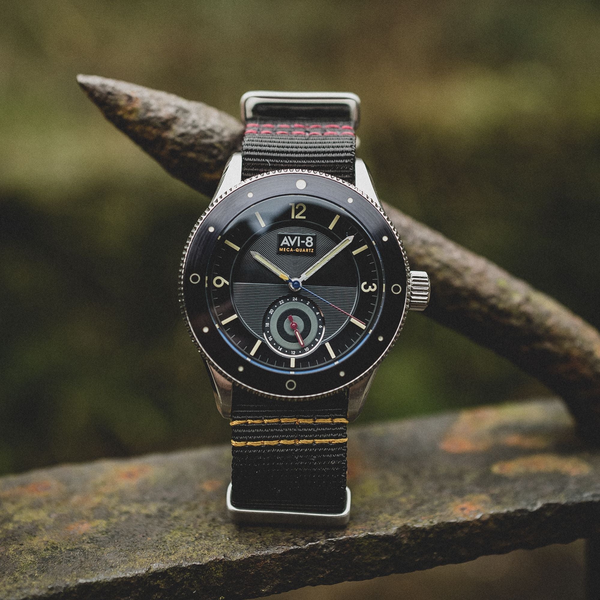 AVI-8 Airmaster Sector Meca-Quartz Raven Black