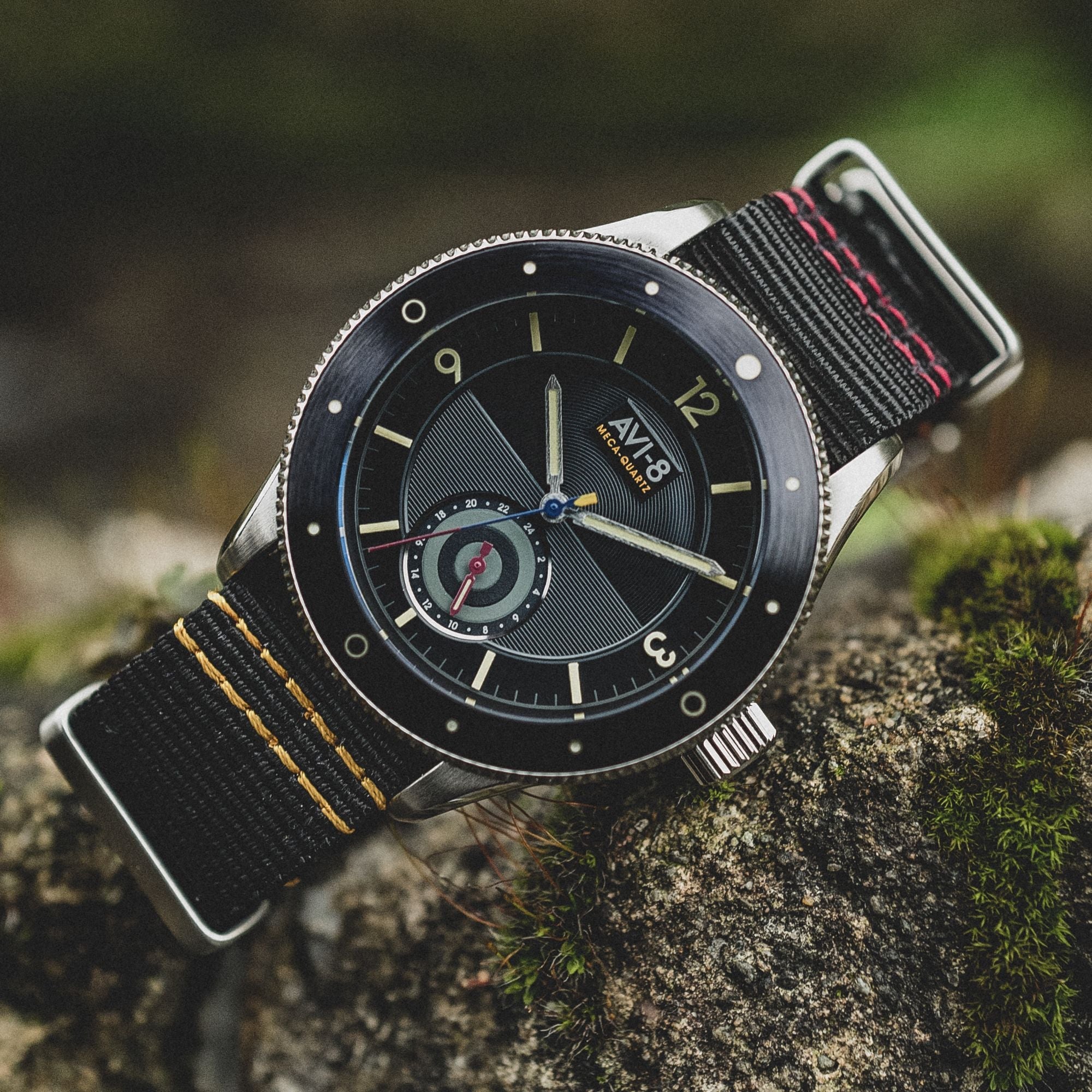 AVI-8 Airmaster Sector Meca-Quartz Raven Black