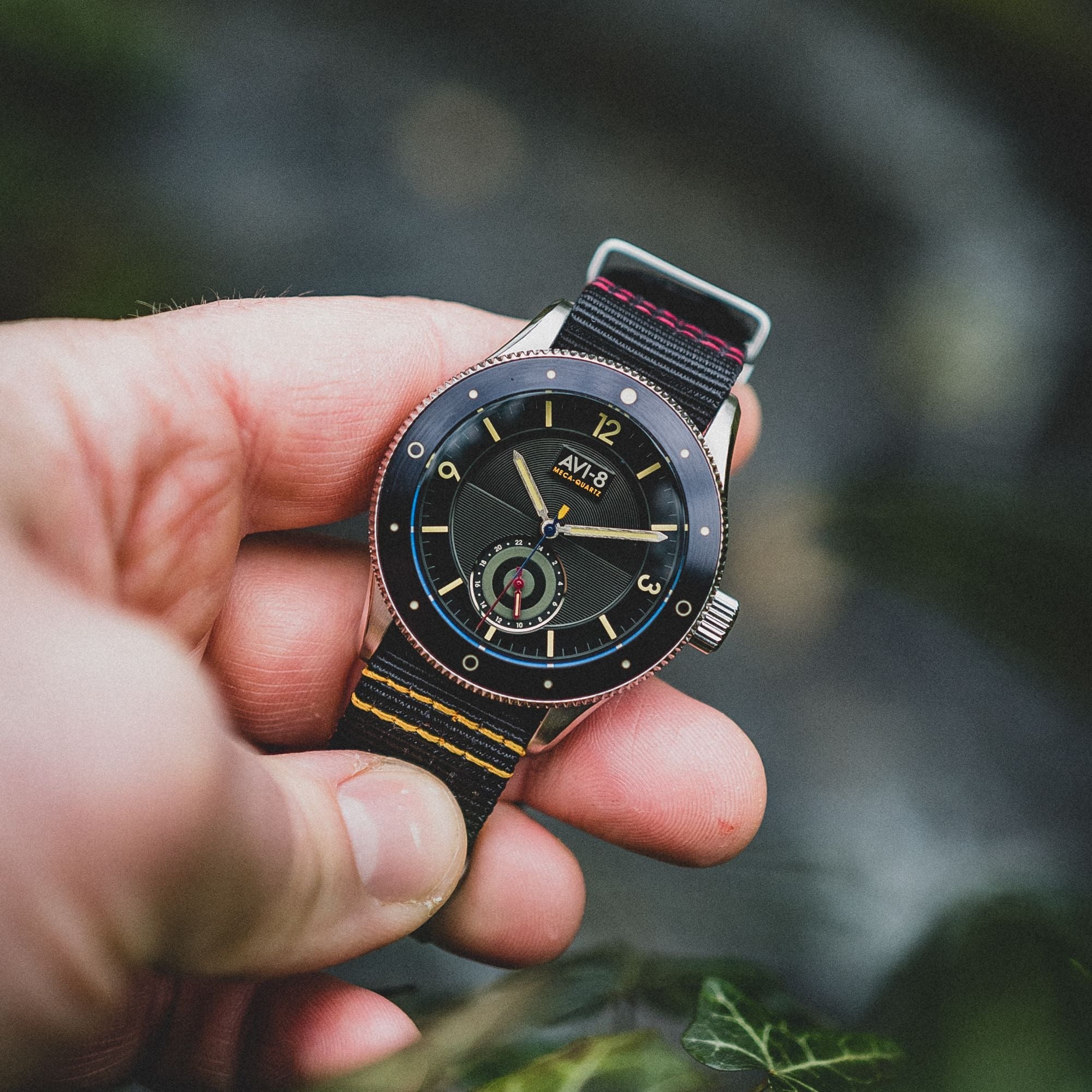 AVI-8 Airmaster Sector Meca-Quartz Raven Black