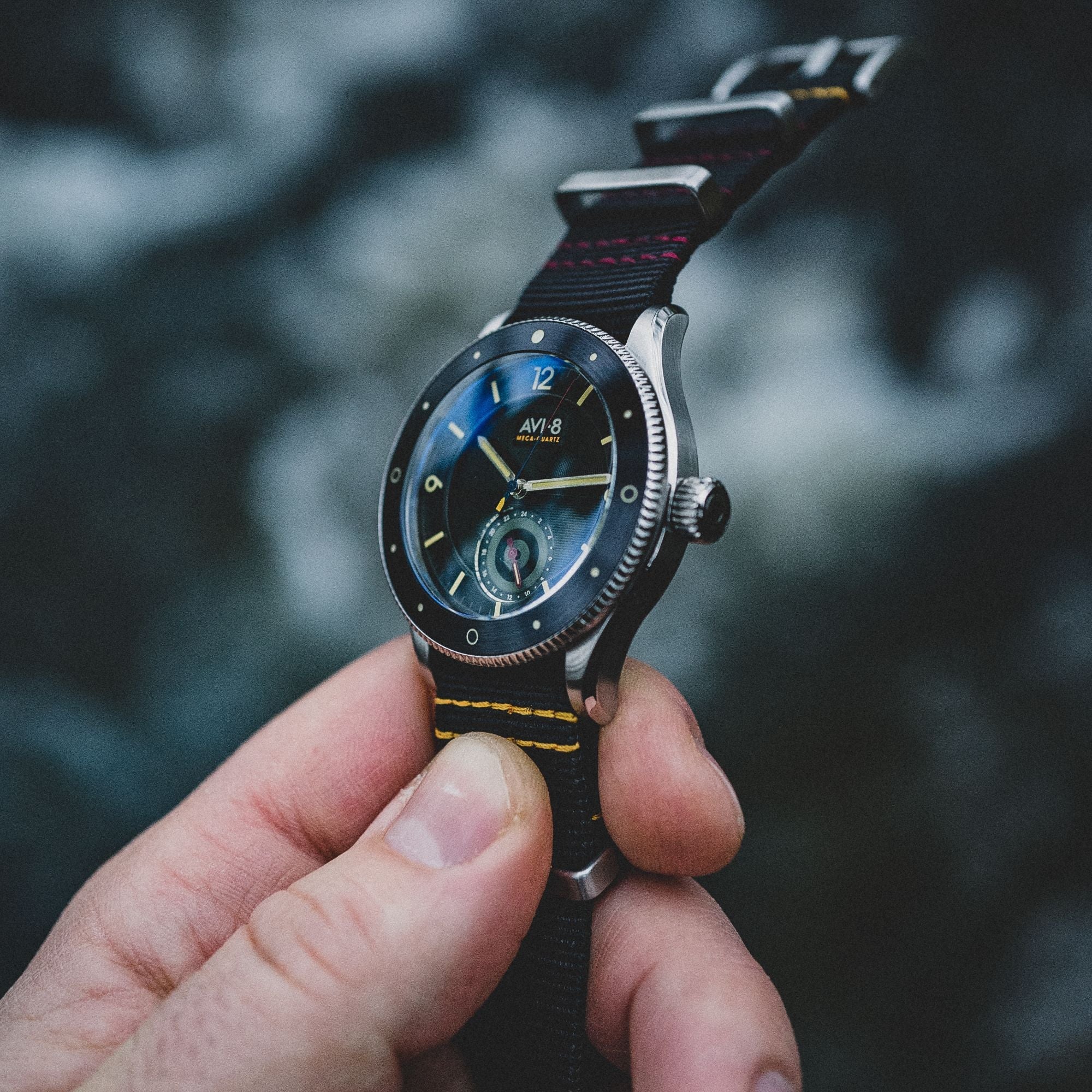 AVI-8 Airmaster Sector Meca-Quartz Raven Black