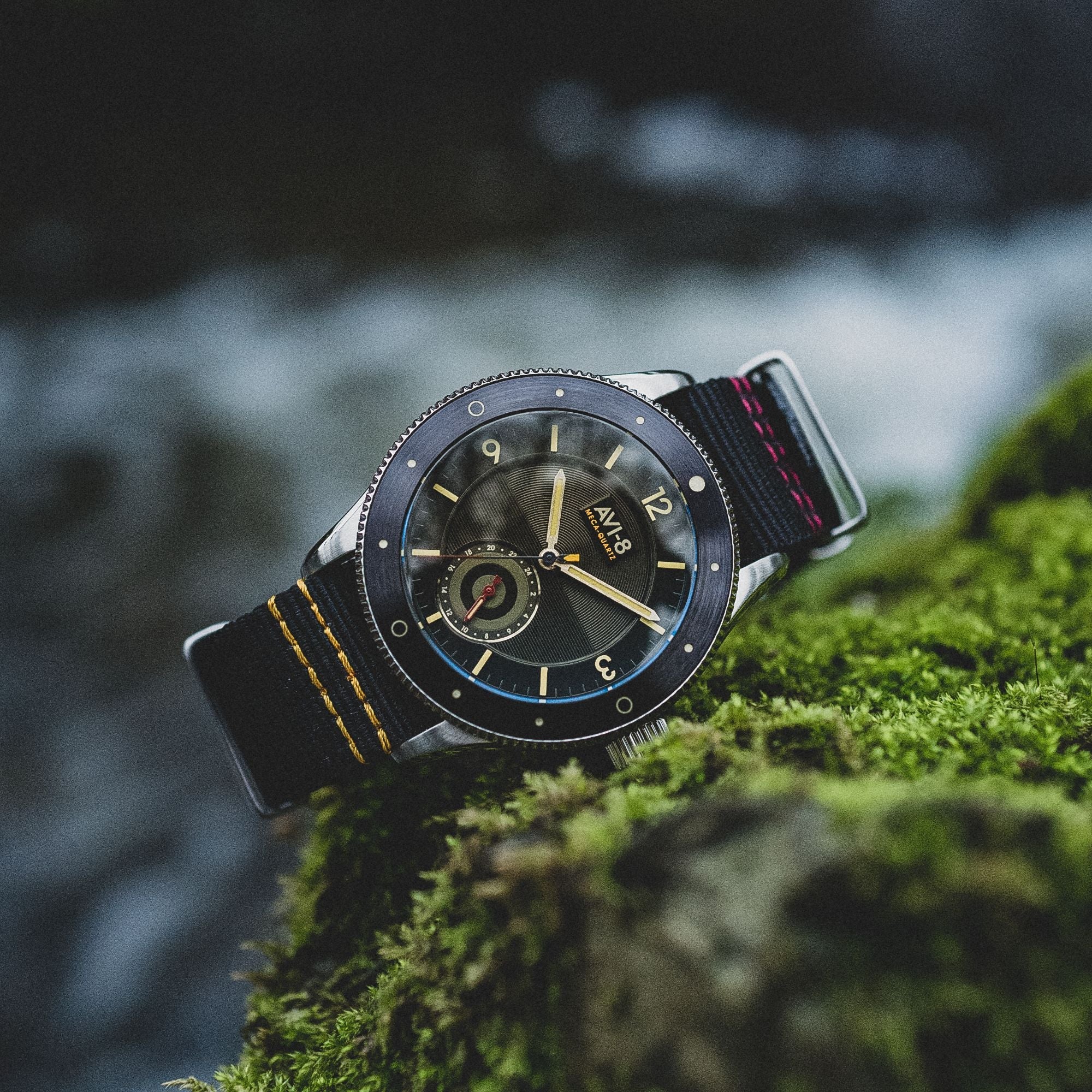 AVI-8 Airmaster Sector Meca-Quartz Raven Black