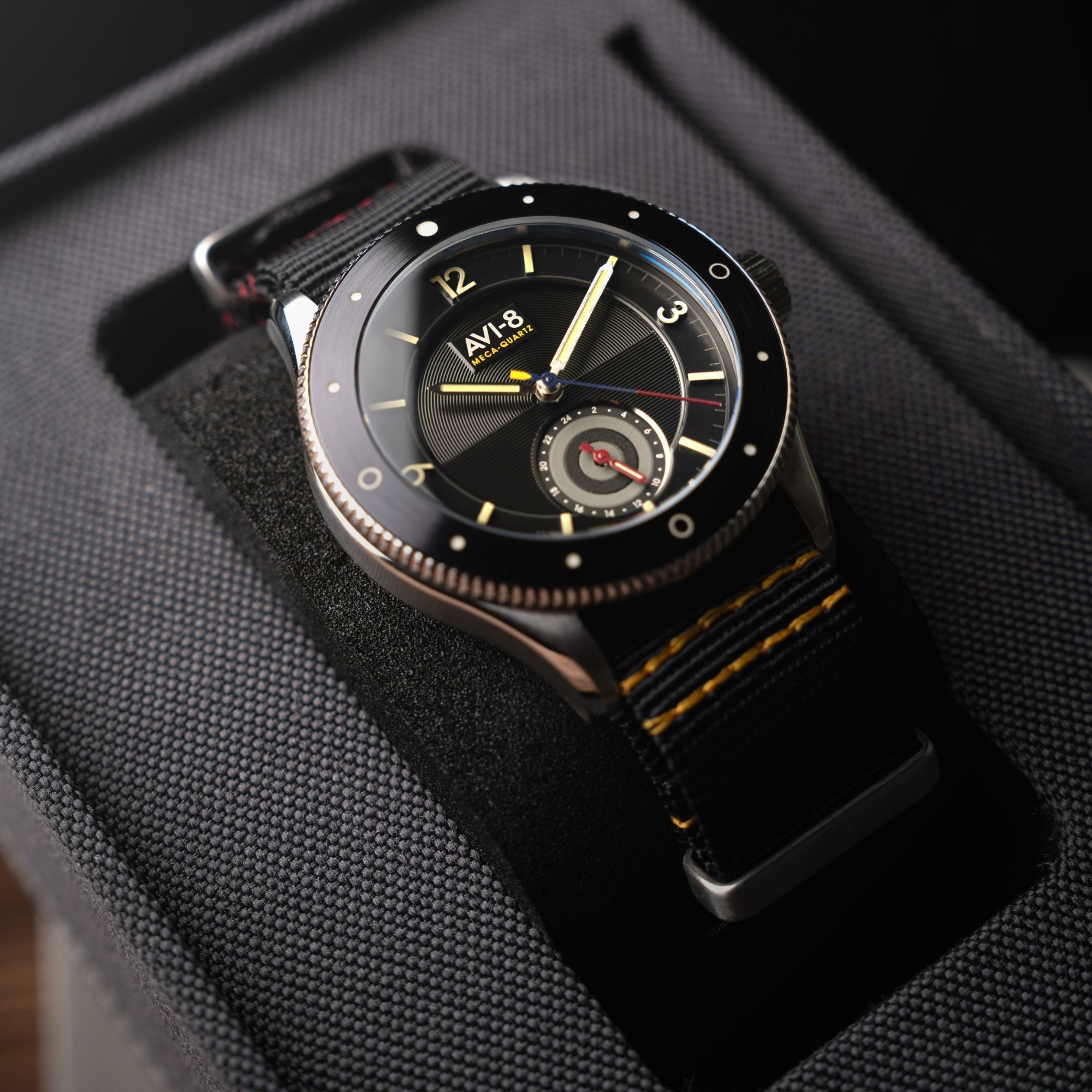 AVI-8 Airmaster Sector Meca-Quartz Raven Black