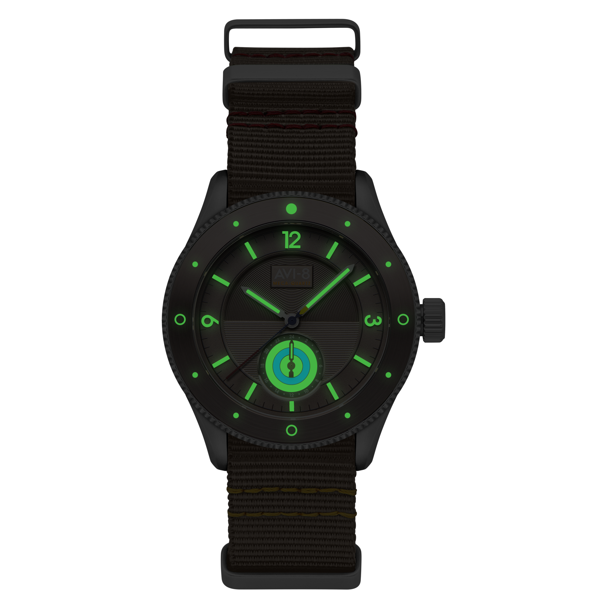 AVI-8 Airmaster Sector Meca-Quartz Silver Feather Grey