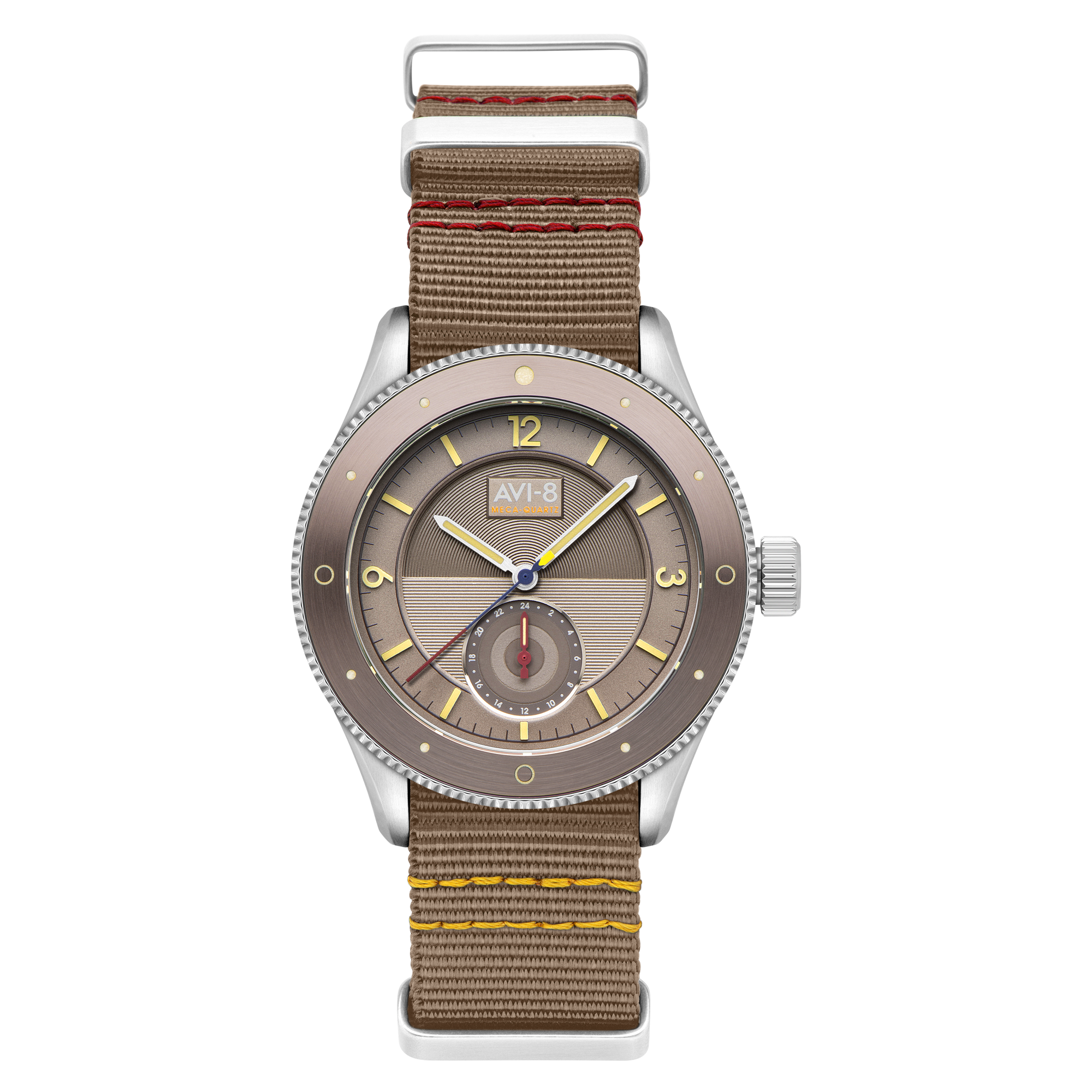 AVI-8 Airmaster Sector Meca-Quartz Silver Feather Grey